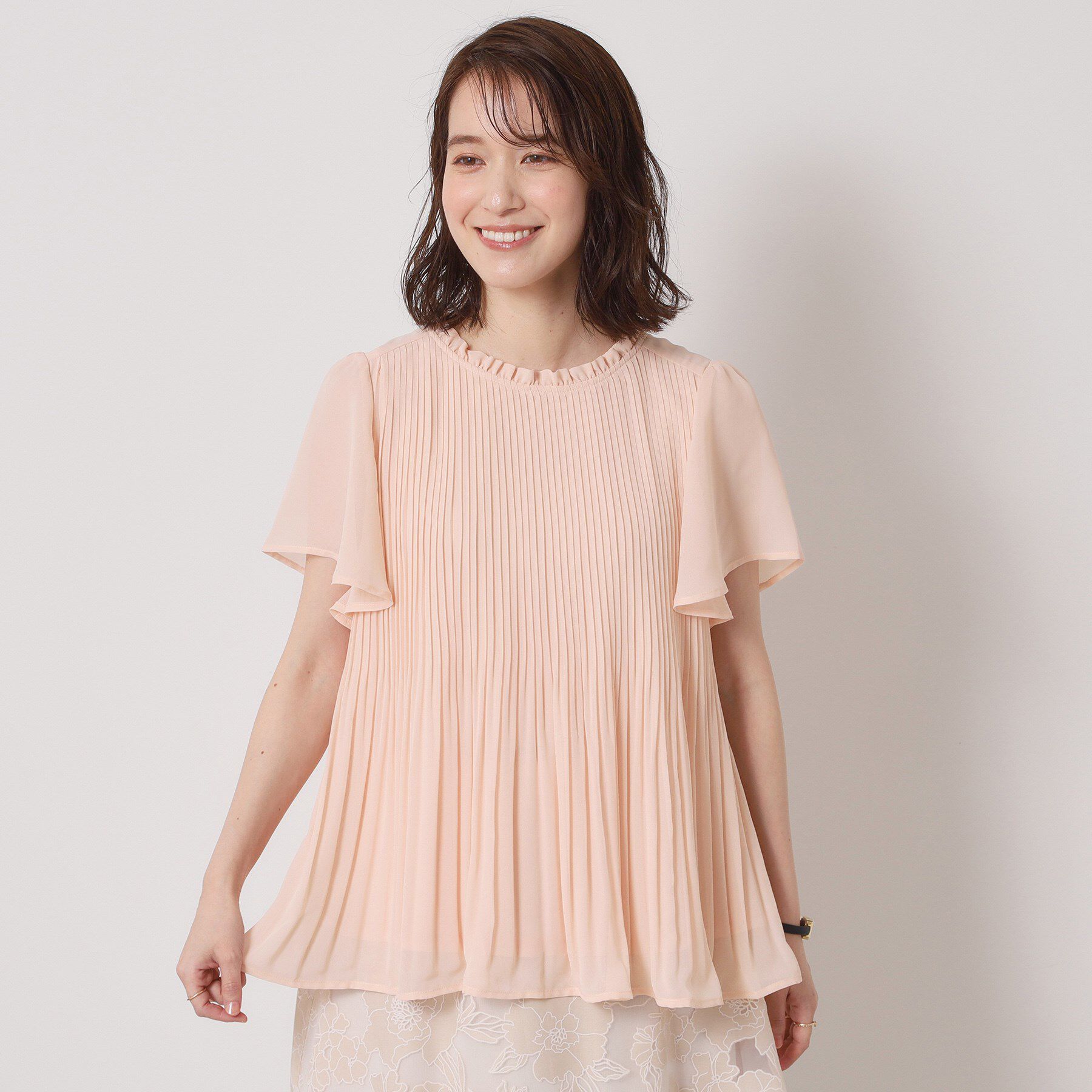 ITS&rsquo;DEMO「【手洗い可】プリーツブラウス」|シャツ・ブラウス|