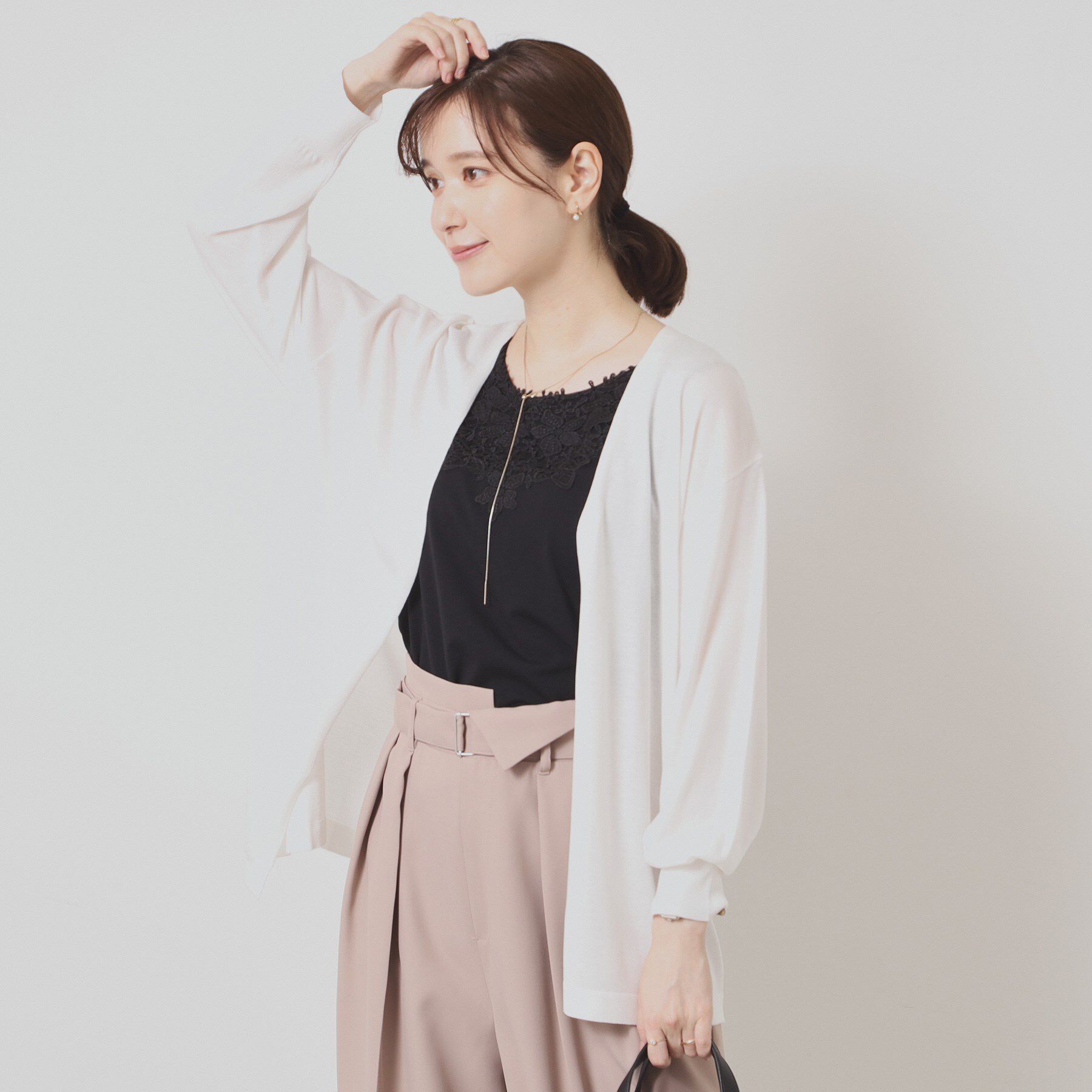 ITS&rsquo;DEMO「【UVケア／接触冷感／毛玉防止／手洗い可】着流しニットカーディガン」|カーディガン|