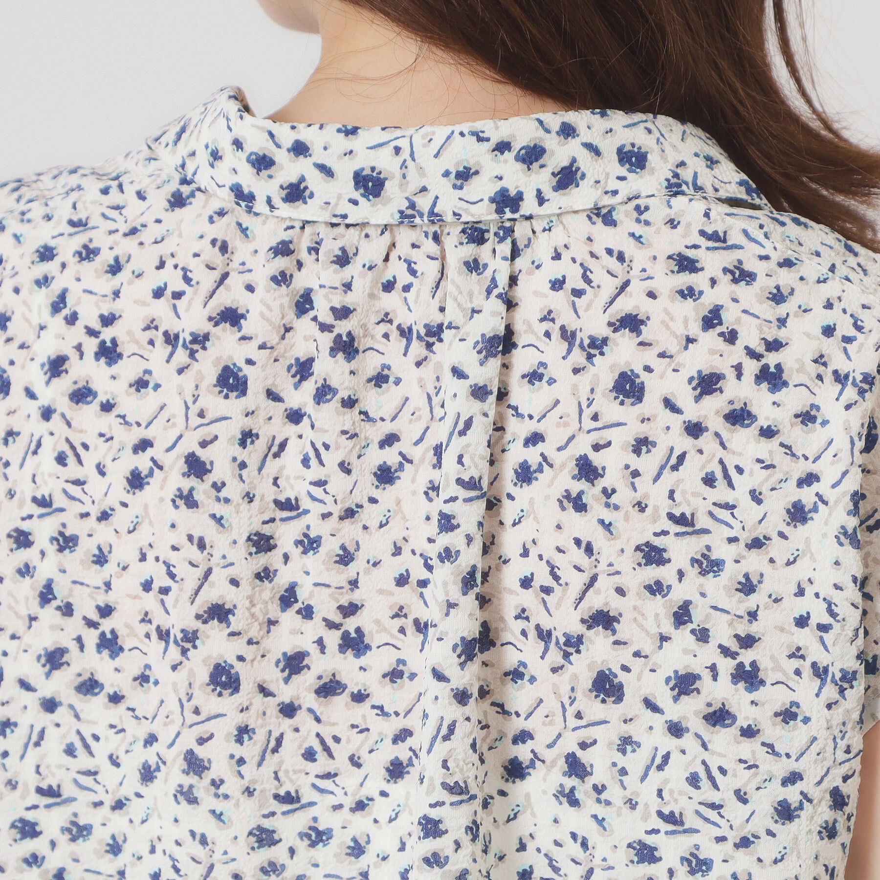 ITS&rsquo;DEMO「【洗濯機OK】シャーリング小花ブラウス」|シャツ・ブラウス|