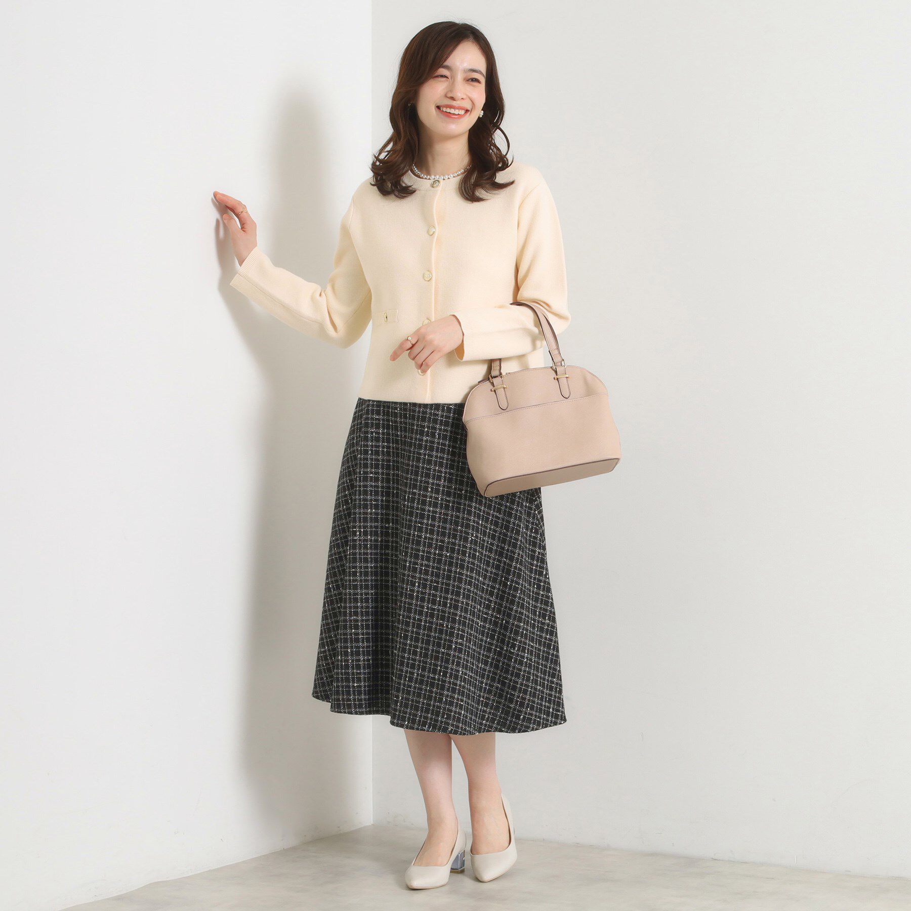 ITS&rsquo;DEMO「【手洗い可】ニットジャケット」|ノーカラージャケット|