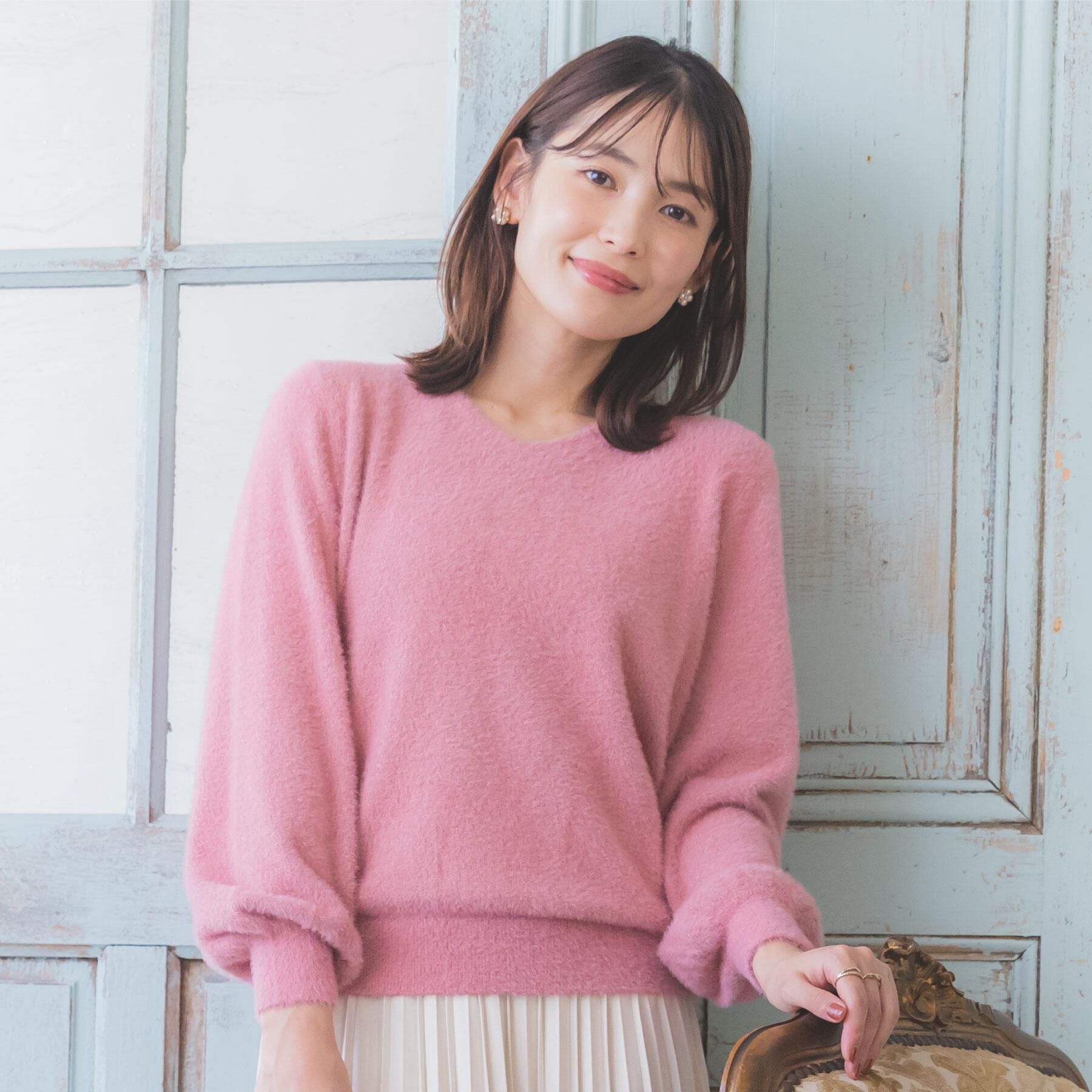 ITS&rsquo;DEMO「【手洗い可】ラメフェザーヤーンニット」|ニット・セーター|