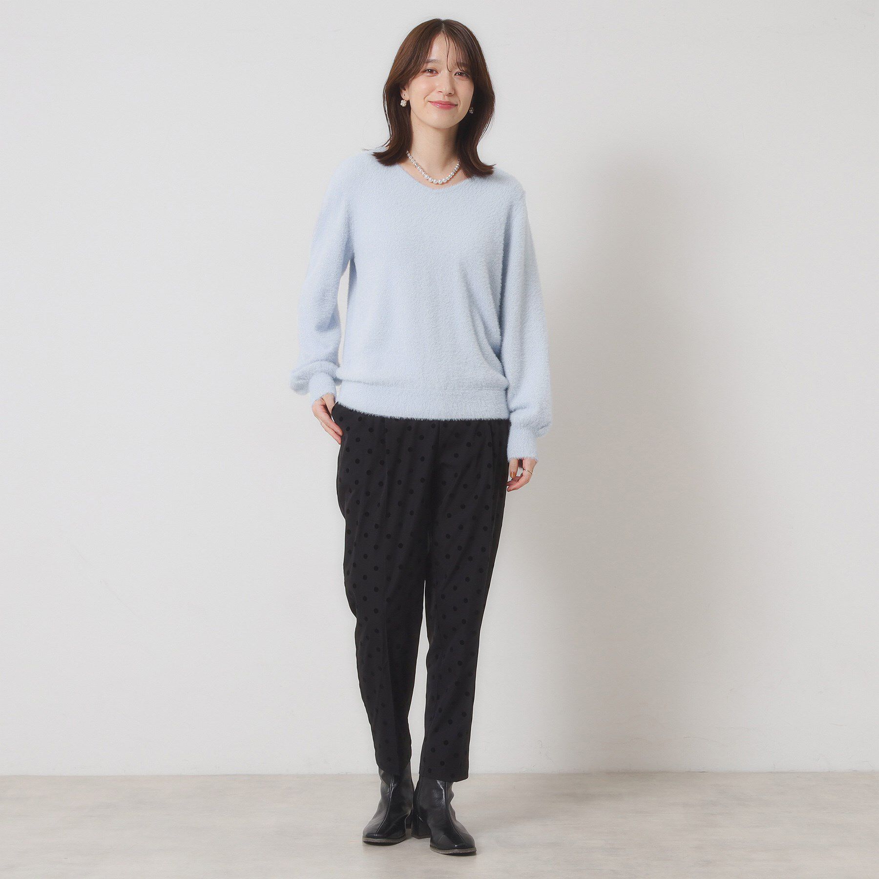 ITS&rsquo;DEMO「【手洗い可】ラメフェザーヤーンニット」|ニット・セーター|