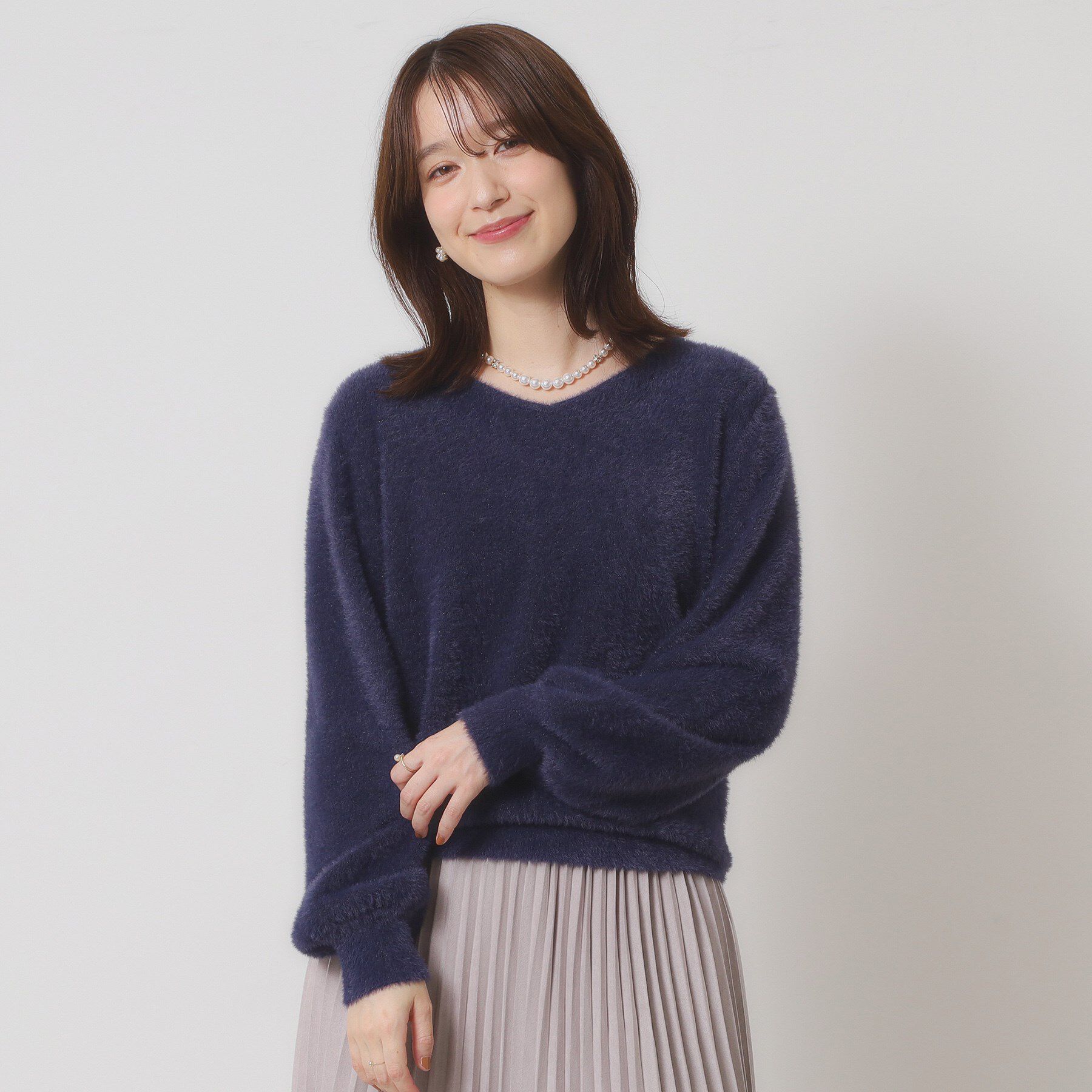 ITS&rsquo;DEMO「【手洗い可】ラメフェザーヤーンニット」|ニット・セーター|