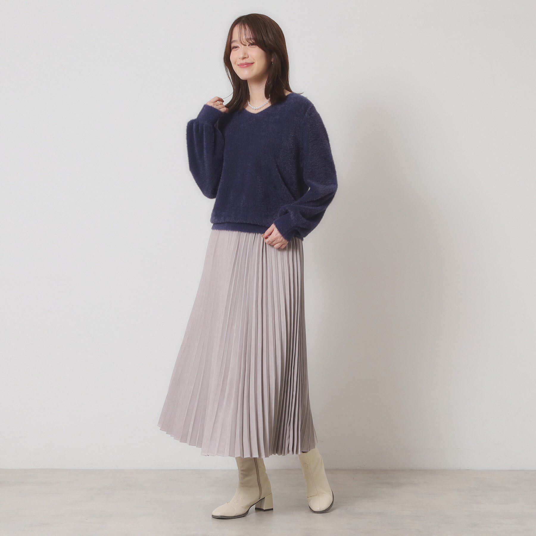 ITS&rsquo;DEMO「【手洗い可】ラメフェザーヤーンニット」|ニット・セーター|