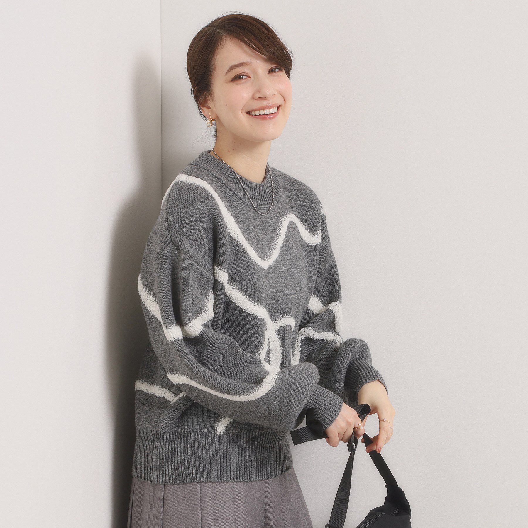 ITS&rsquo;DEMO「【手洗い可】ニュアンス柄ニット」|ニット・セーター|