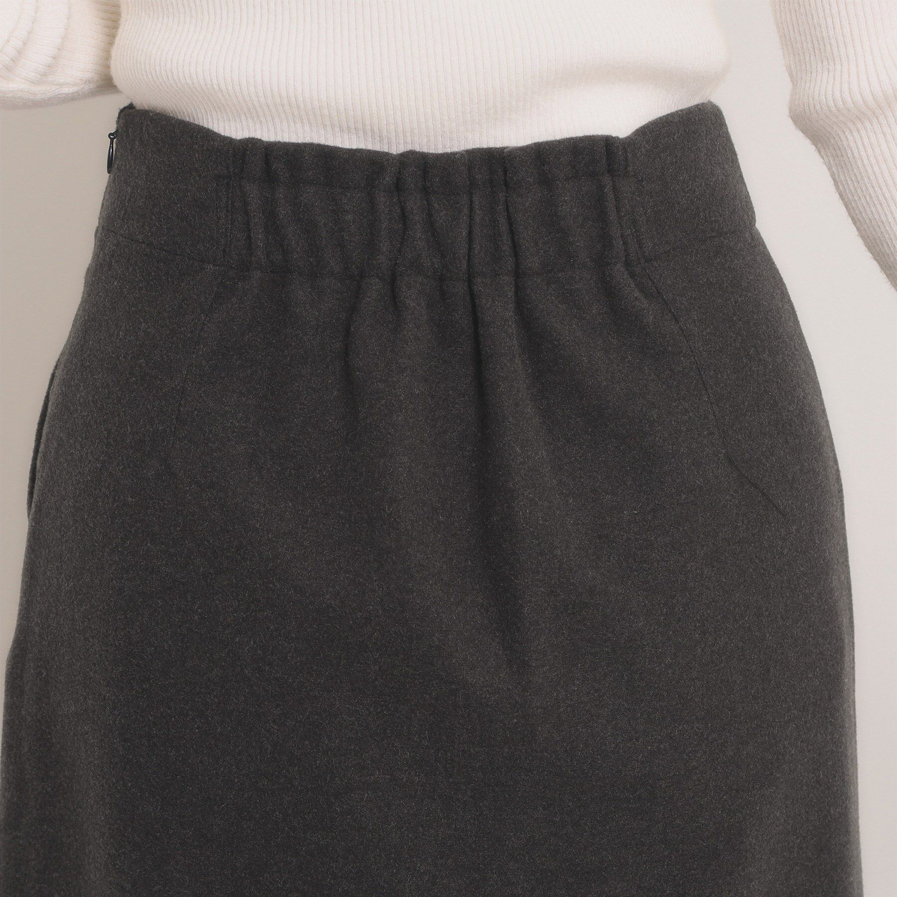 ITS&rsquo;DEMO「【洗濯機OK】カットメルトンタイトスカート」|スカート|