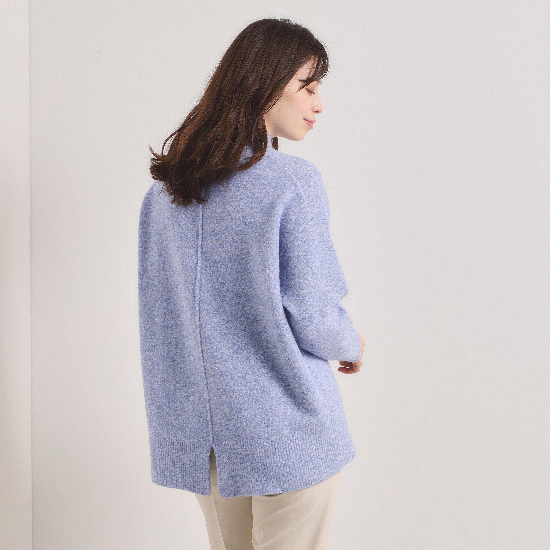 ITS&rsquo;DEMO「【洗濯機OK】ミックスヤーンハイネックニット」|ニット・セーター|