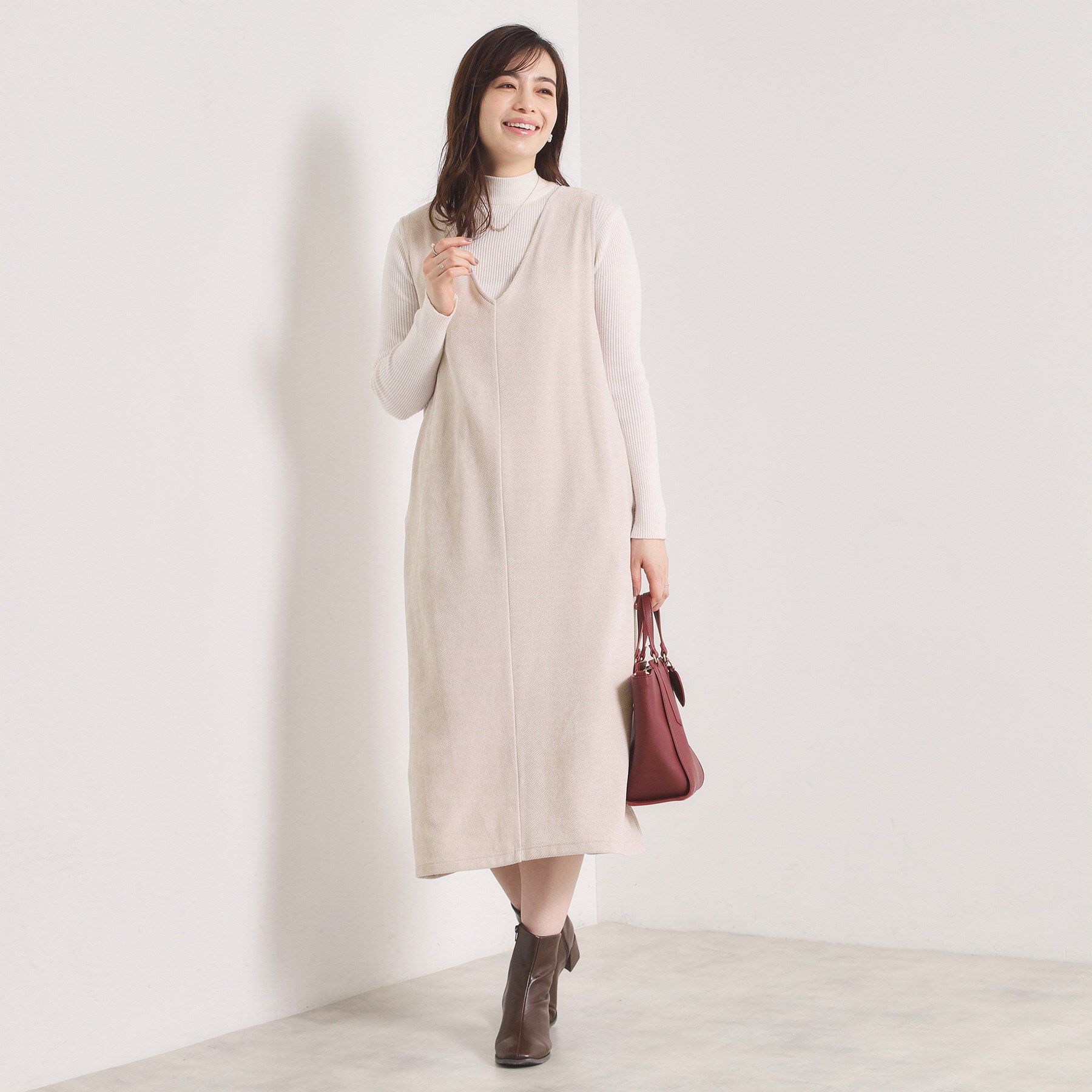 ITS&rsquo;DEMO「【手洗い可】カットツイルジャンスカ」|ワンピース|