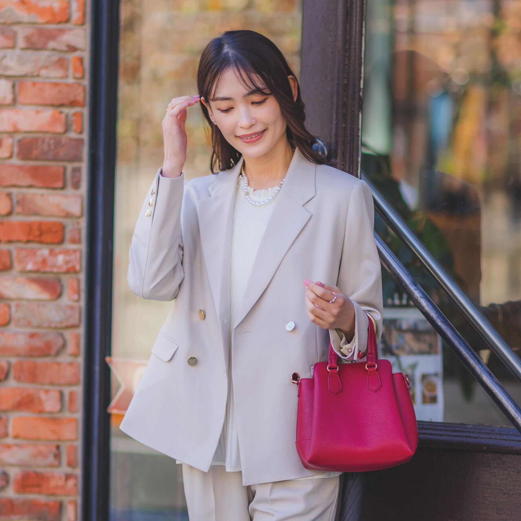 ITS&rsquo;DEMO「【入卒／洗濯機OK／イージーケア】ツイルストレッチダブルジャケット」|テーラードジャケット|