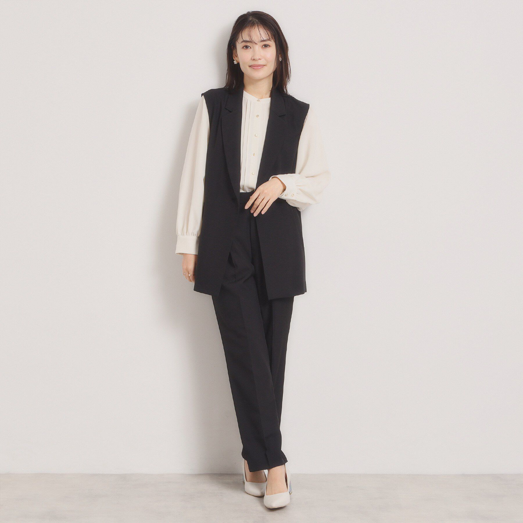 ITS&rsquo;DEMO「【入卒／洗濯機OK／イージーケア】ツイルストレッチジレ」|ベスト・ジレ|