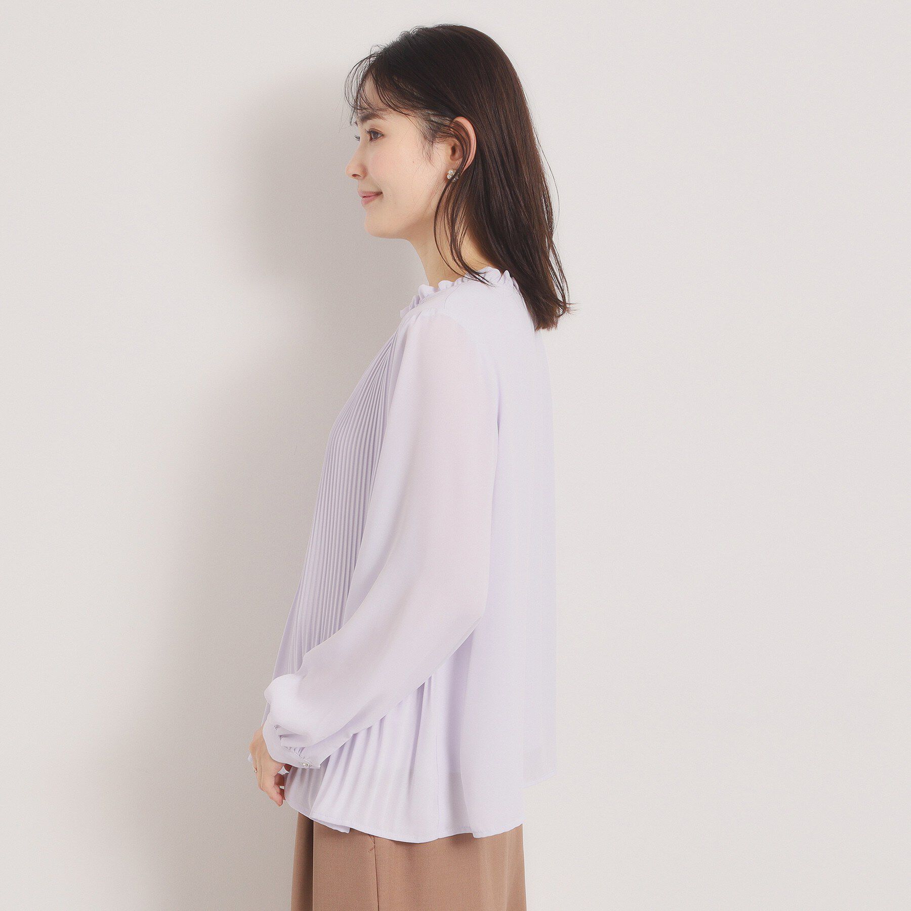 ITS&rsquo;DEMO「【入卒／手洗い可】プリーツブラウス」|シャツ・ブラウス|