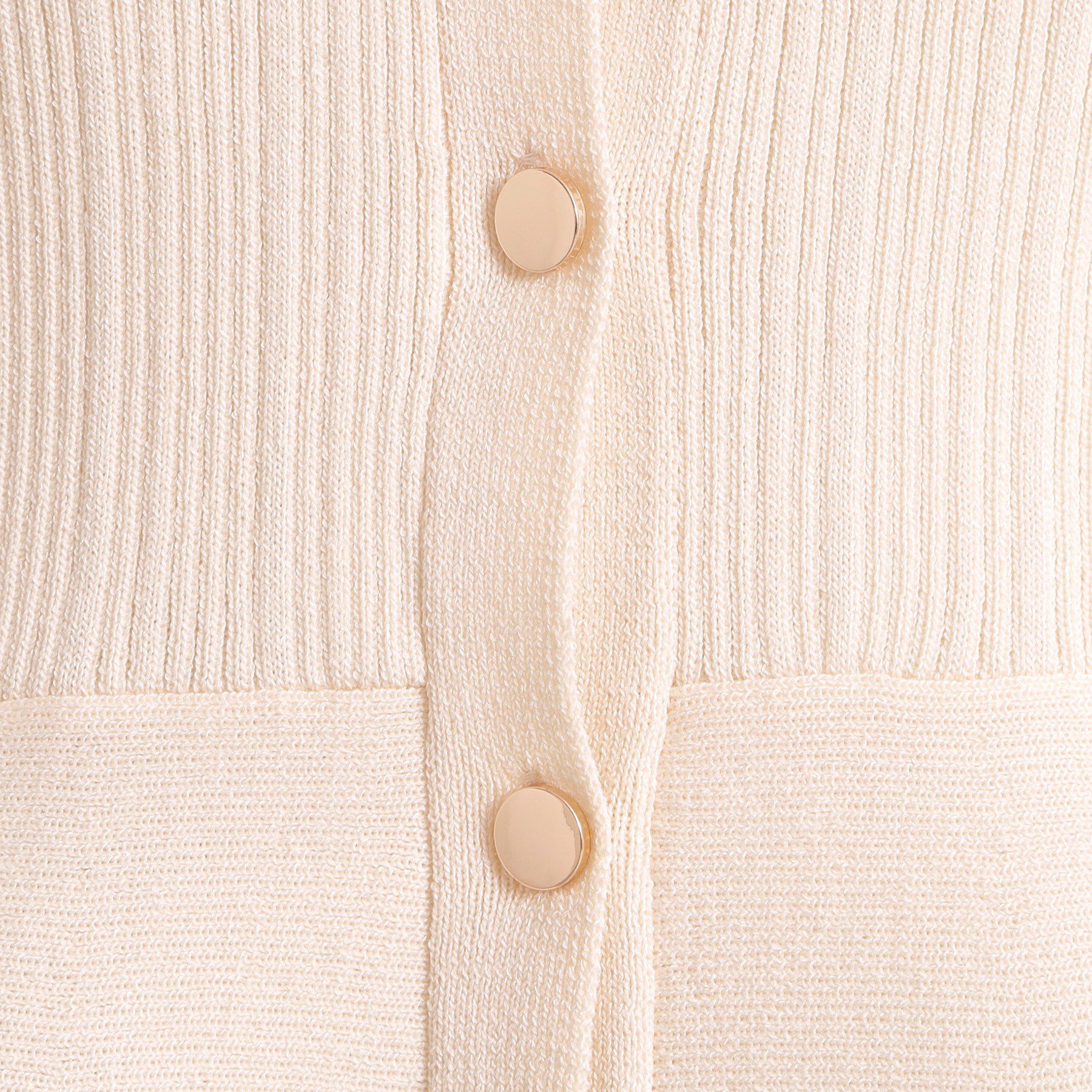 ITS&rsquo;DEMO「【手洗い可】前開きペプラムニット」|ニット・セーター|