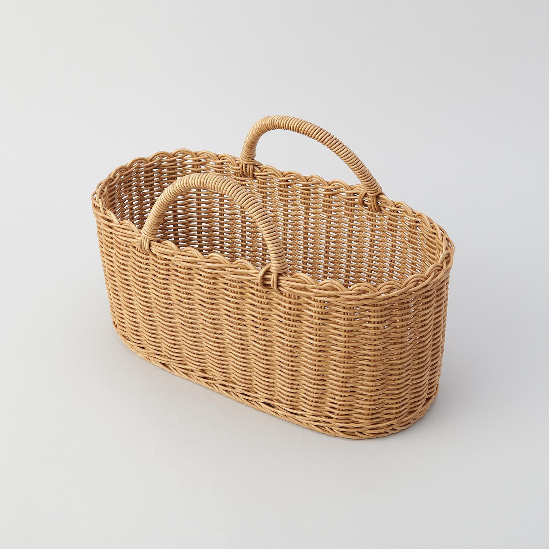 212 KITCHEN STORE「ナイール オーバルハンドルバスケット Ｌ」|食器・キッチングッズ|その他