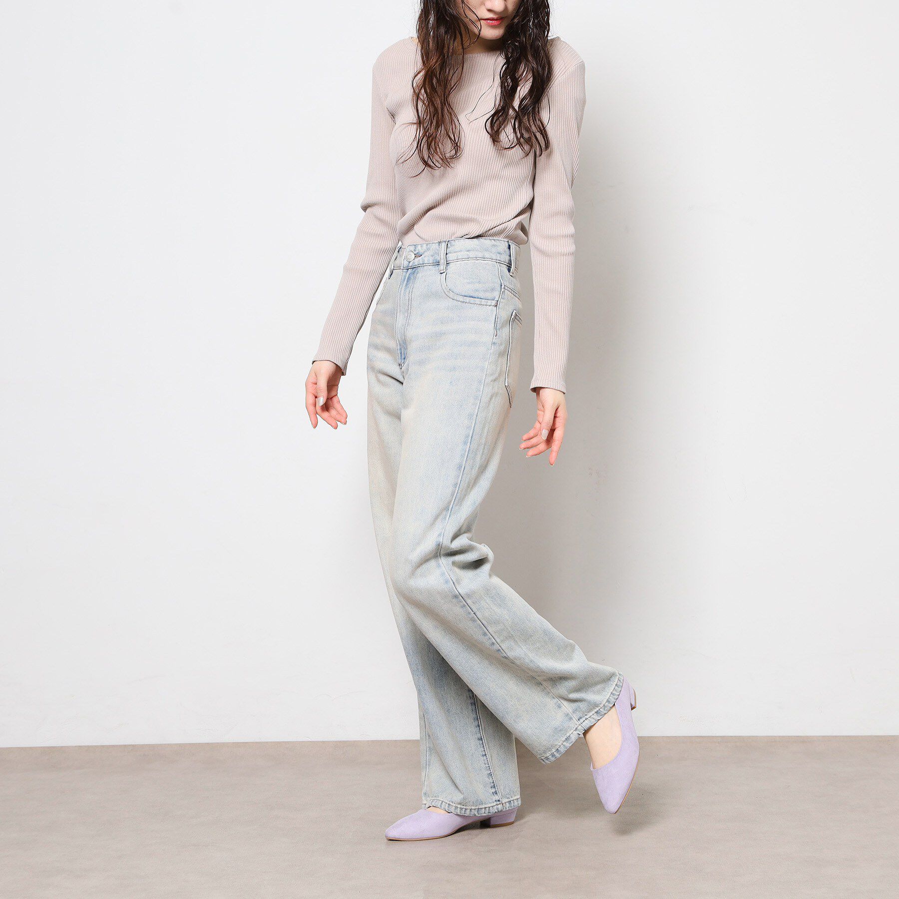 ESPERANZA「《定番》晴雨兼用クッションフラットパンプス」|パンプス|