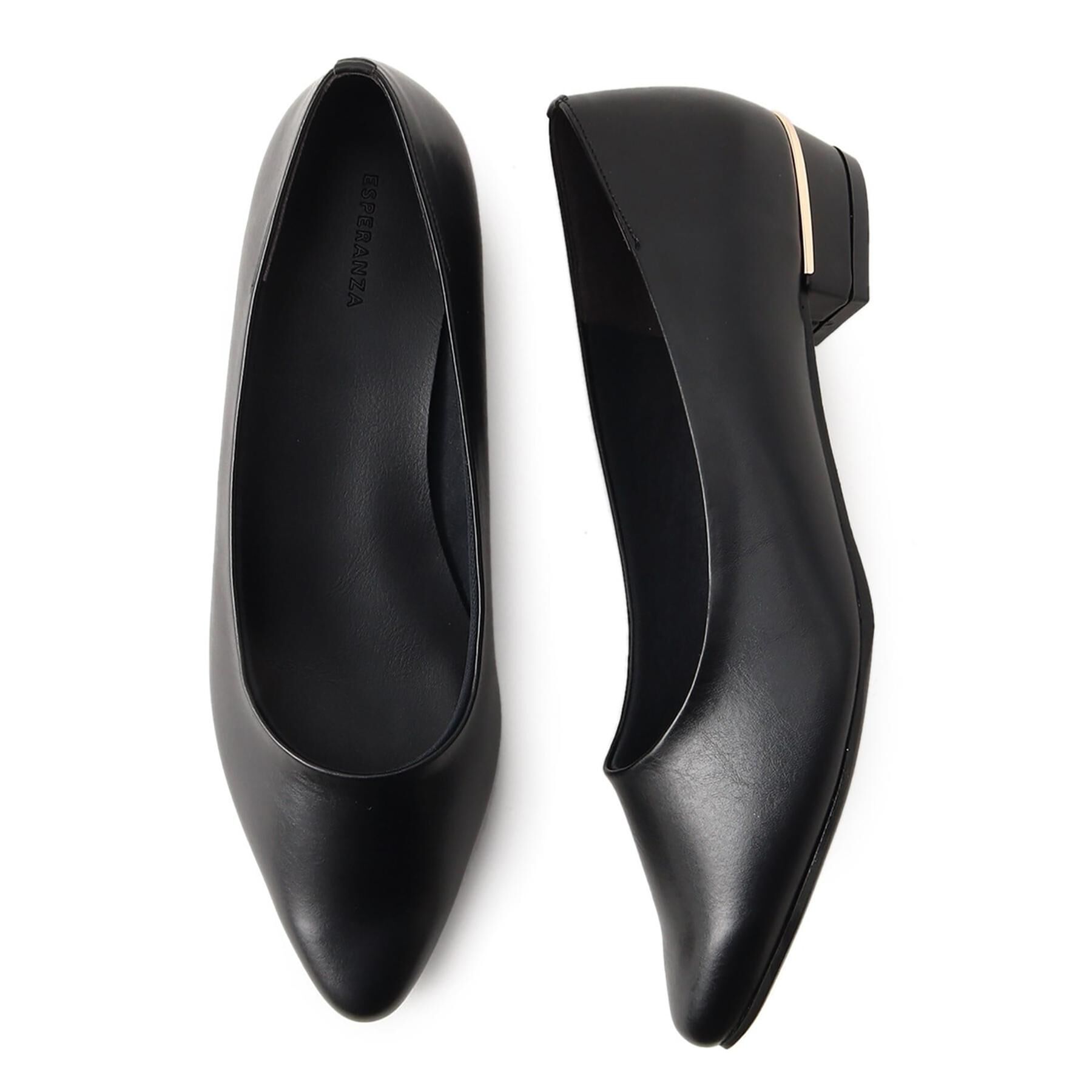 ESPERANZA「《定番》晴雨兼用クッションフラットパンプス」|パンプス|