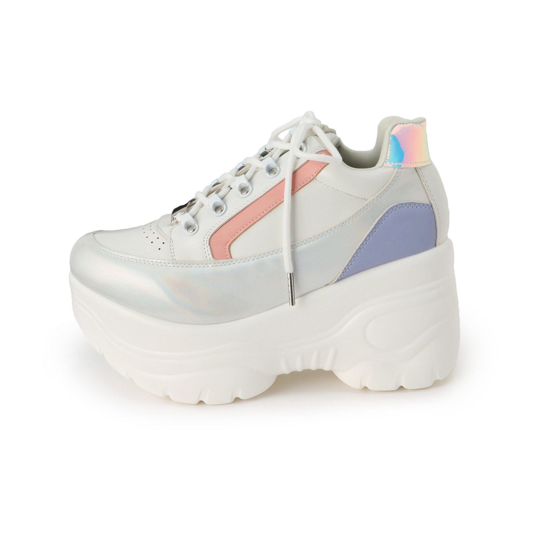 csT&P「＼脱ぎ履きしやすい／ファスナー付厚底スニーカー」|スニーカー|