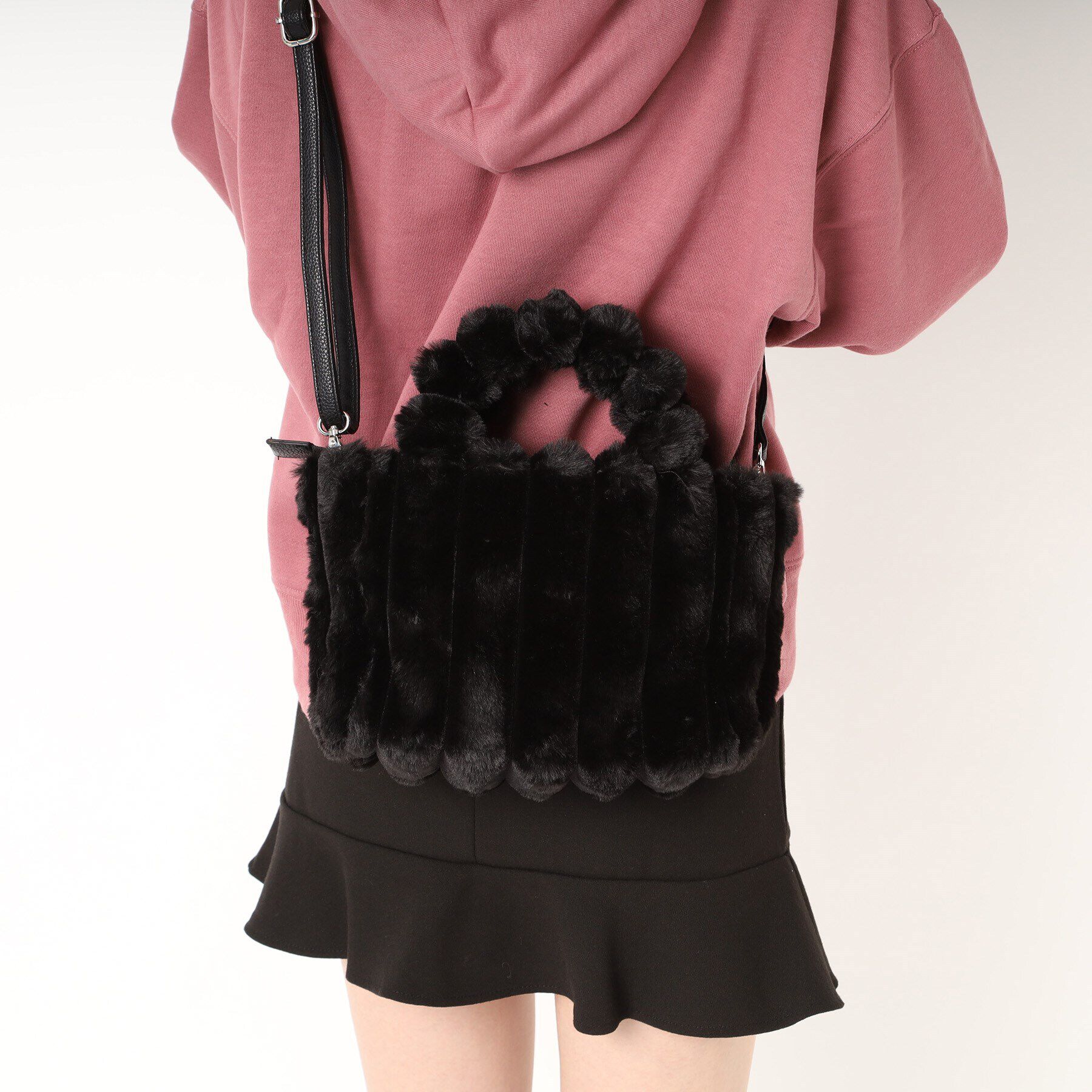 Ober Tashe「2WAY トート ショルダーバッグ ファー」|トートバッグ|