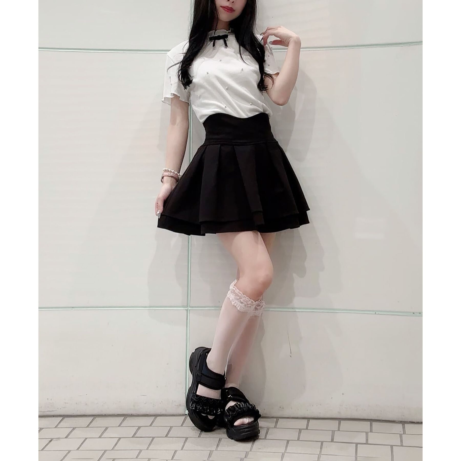 csT&P「厚底フリルスポサン」|サンダル|