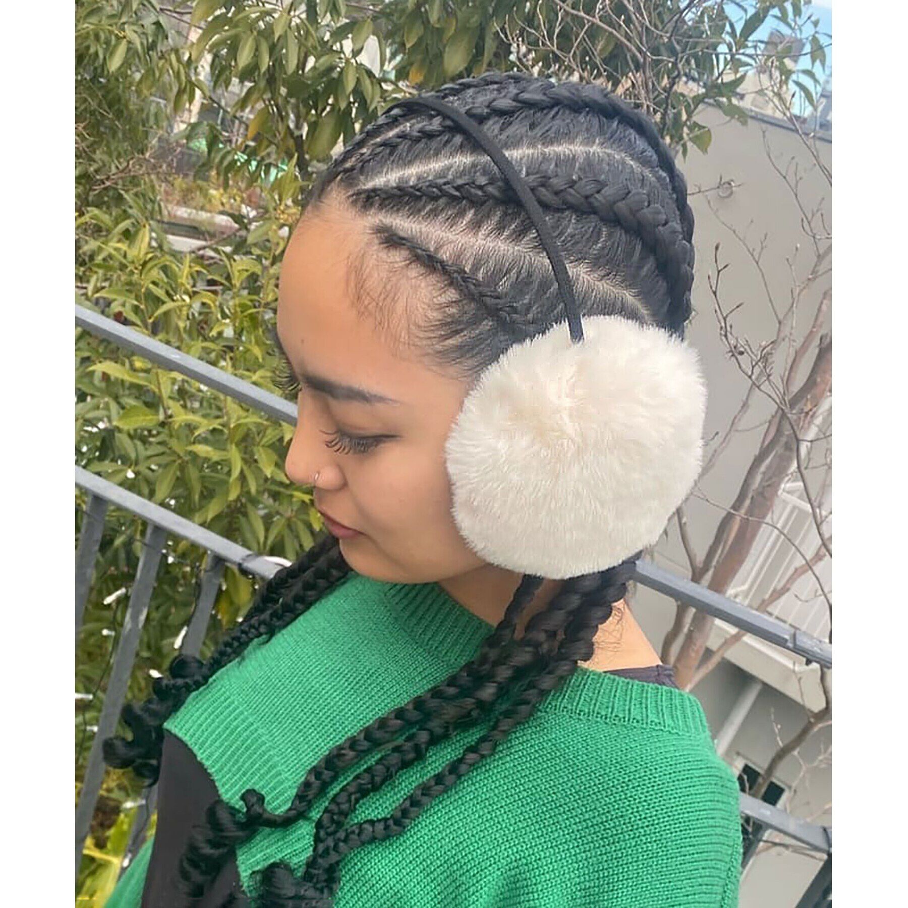 Ober Tashe「【防寒】もふもふあったか　細アームのイヤーマフ」|イヤーマフ|