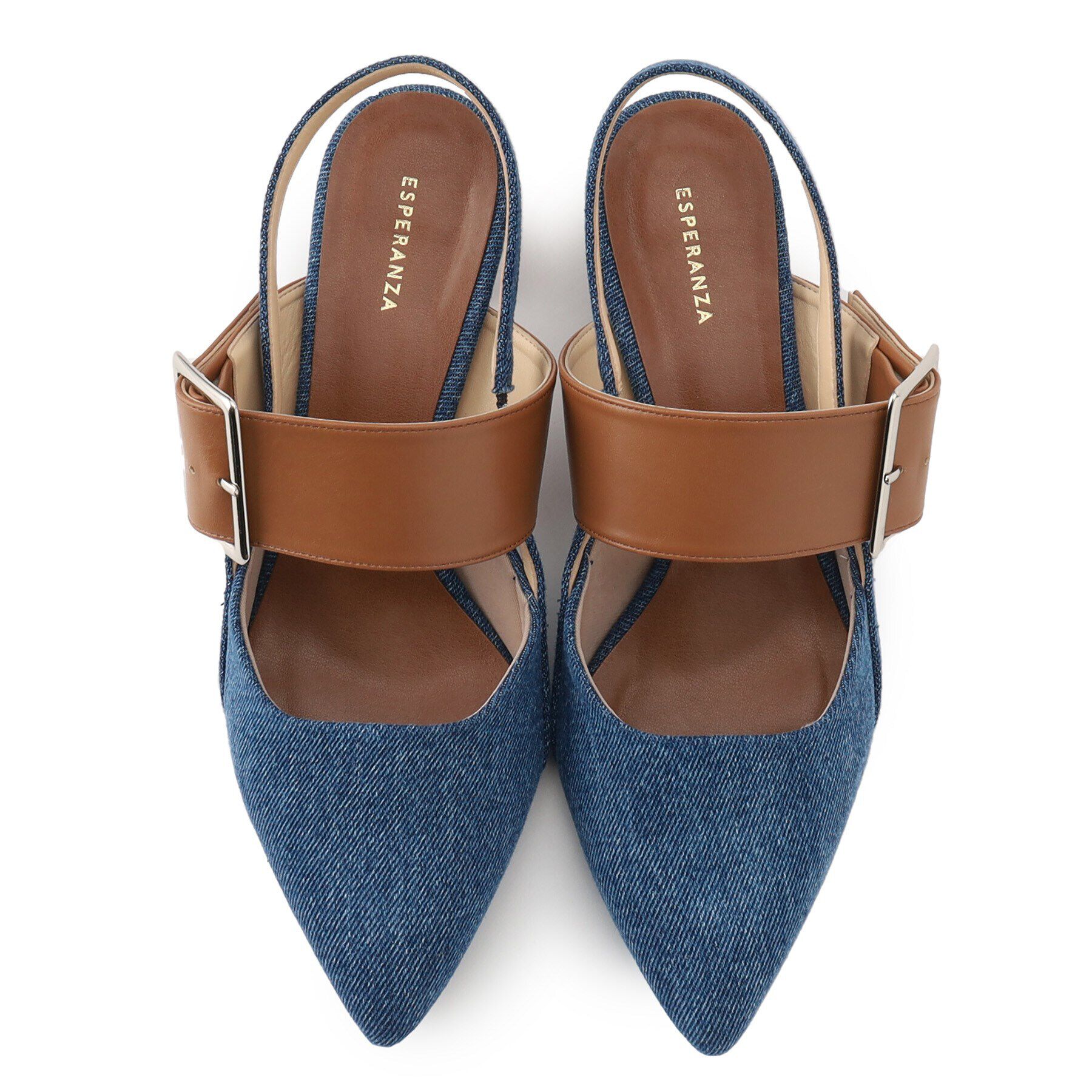 ESPERANZA「バックルベルトバックストラップパンプス」|パンプス|