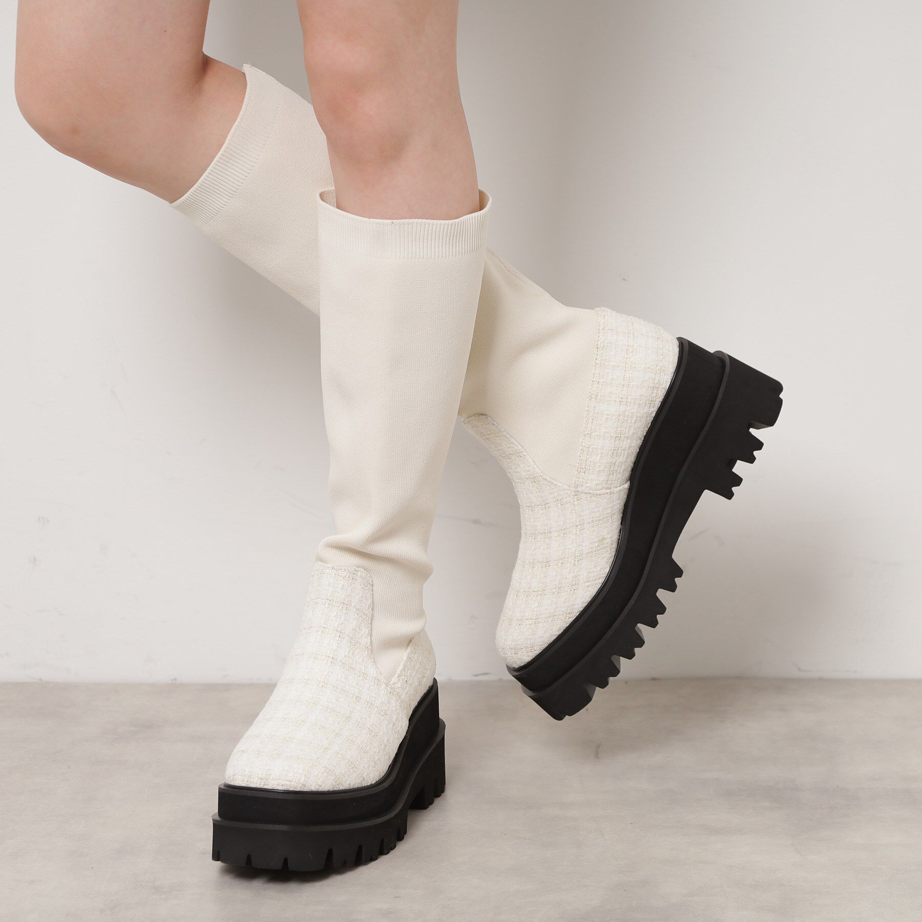 ESPERANZA「ニットロングブーツ」|ショートブーツ|