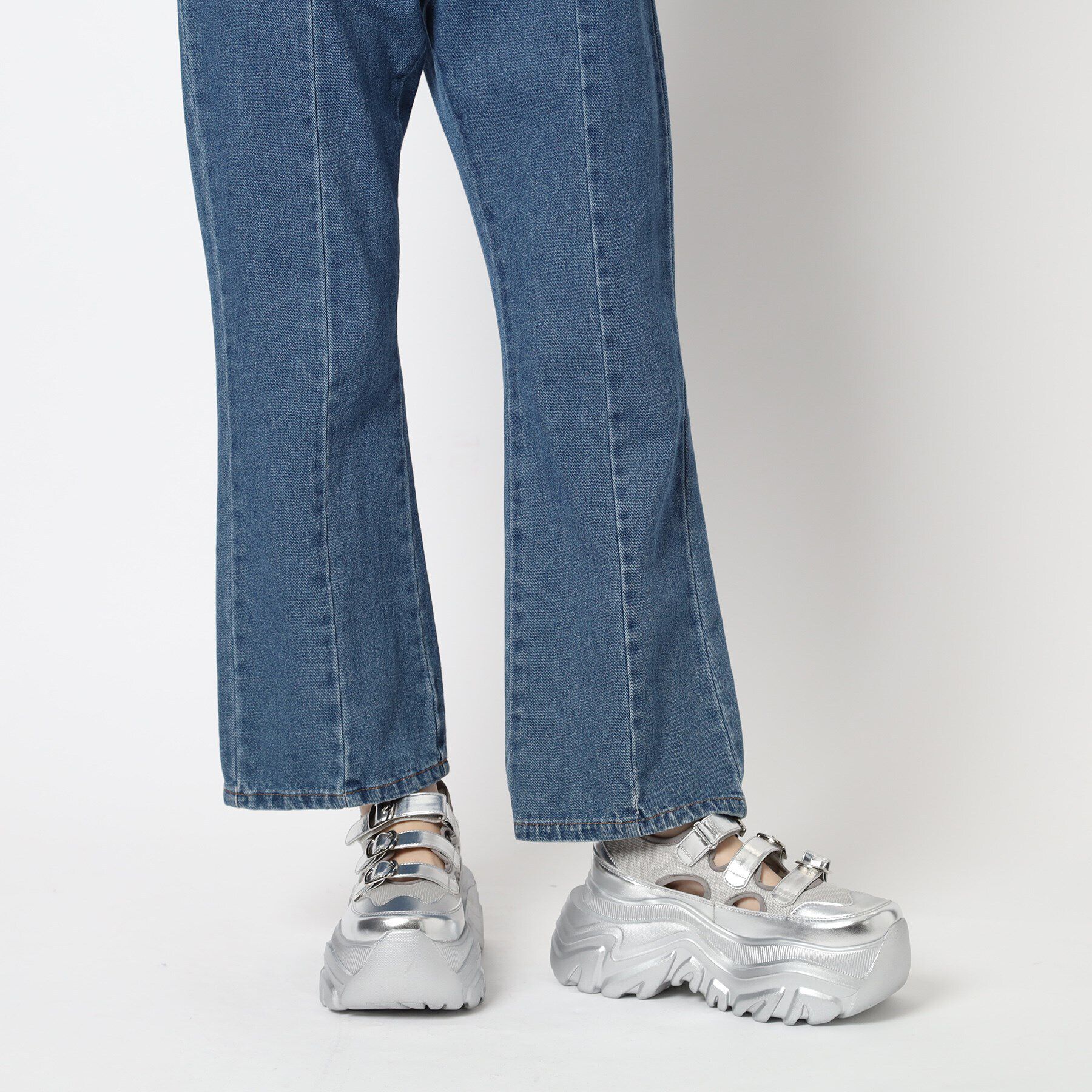 ESPERANZA「3本ベルト厚底メッシュスニーカー」|スニーカー|