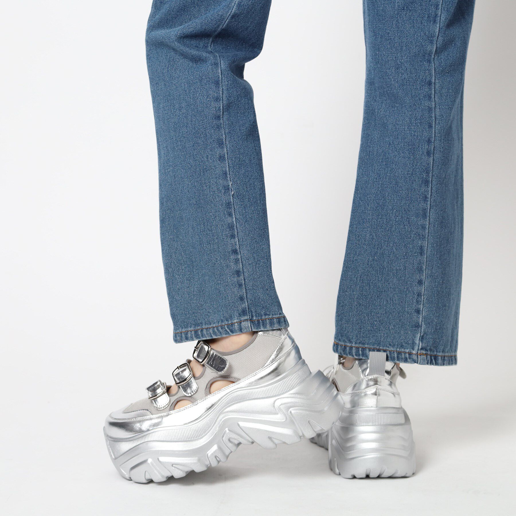 ESPERANZA「3本ベルト厚底メッシュスニーカー」|スニーカー|