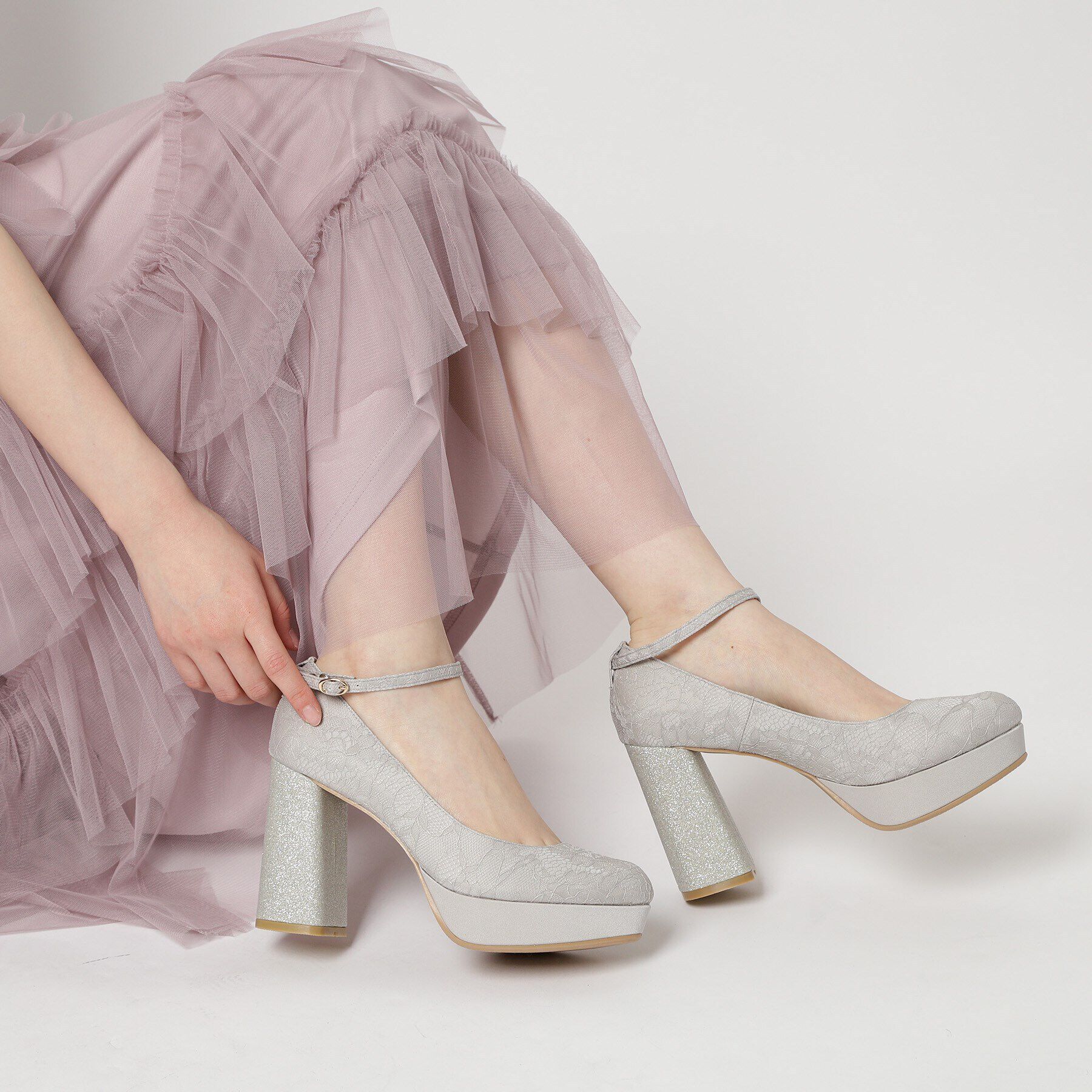 ESPERANZA「チャンキーヒール厚底パンプス」|パンプス|