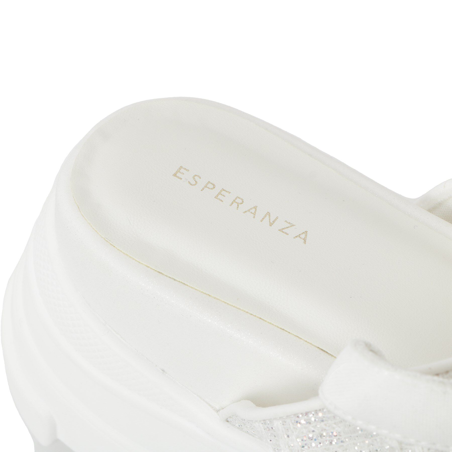 ESPERANZA「ツイード風フラワーベルトスポサン」|サンダル|