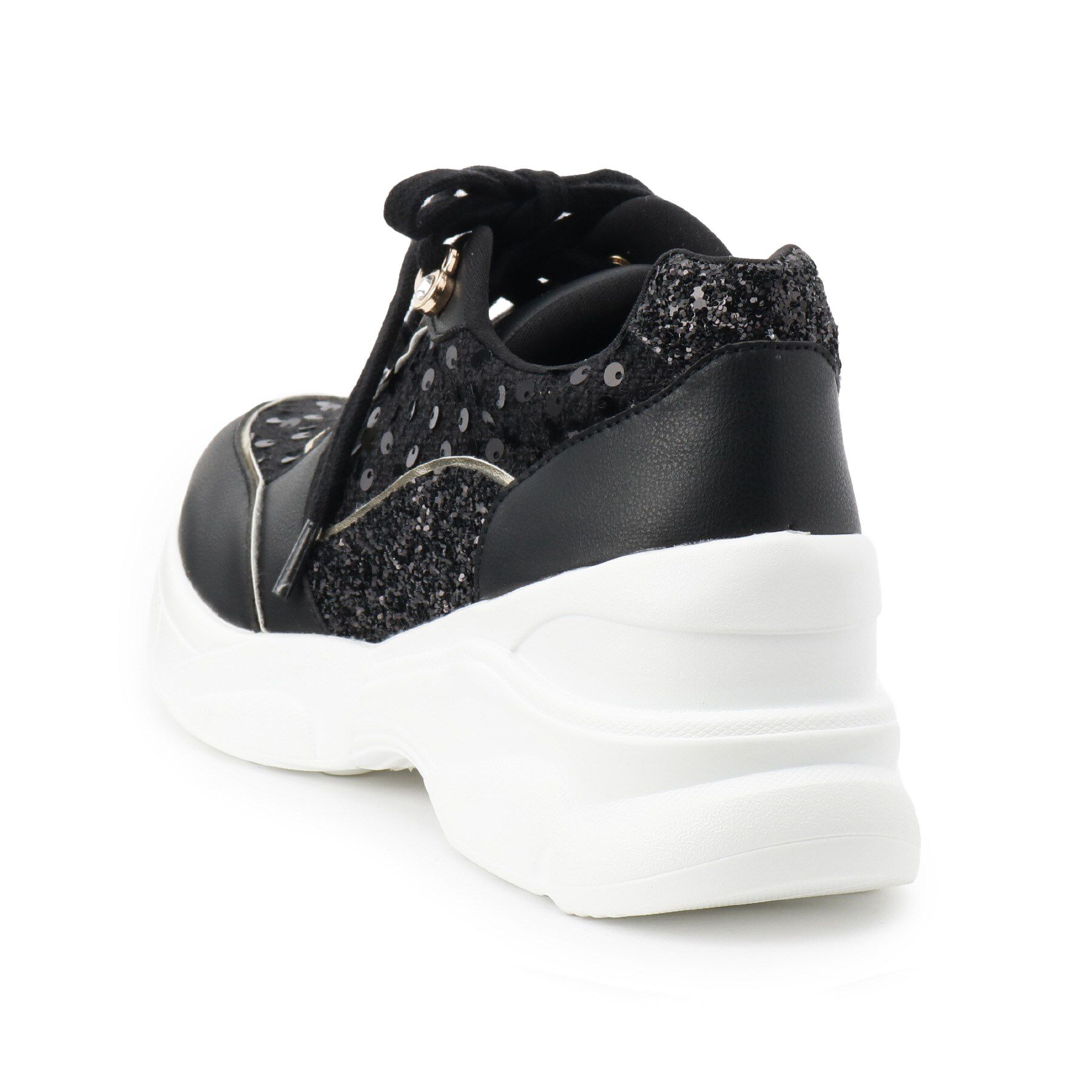 ESPERANZA「【EC先行販売】グリッター&times;ツイード ラインストーンスニーカー」|スニーカー|