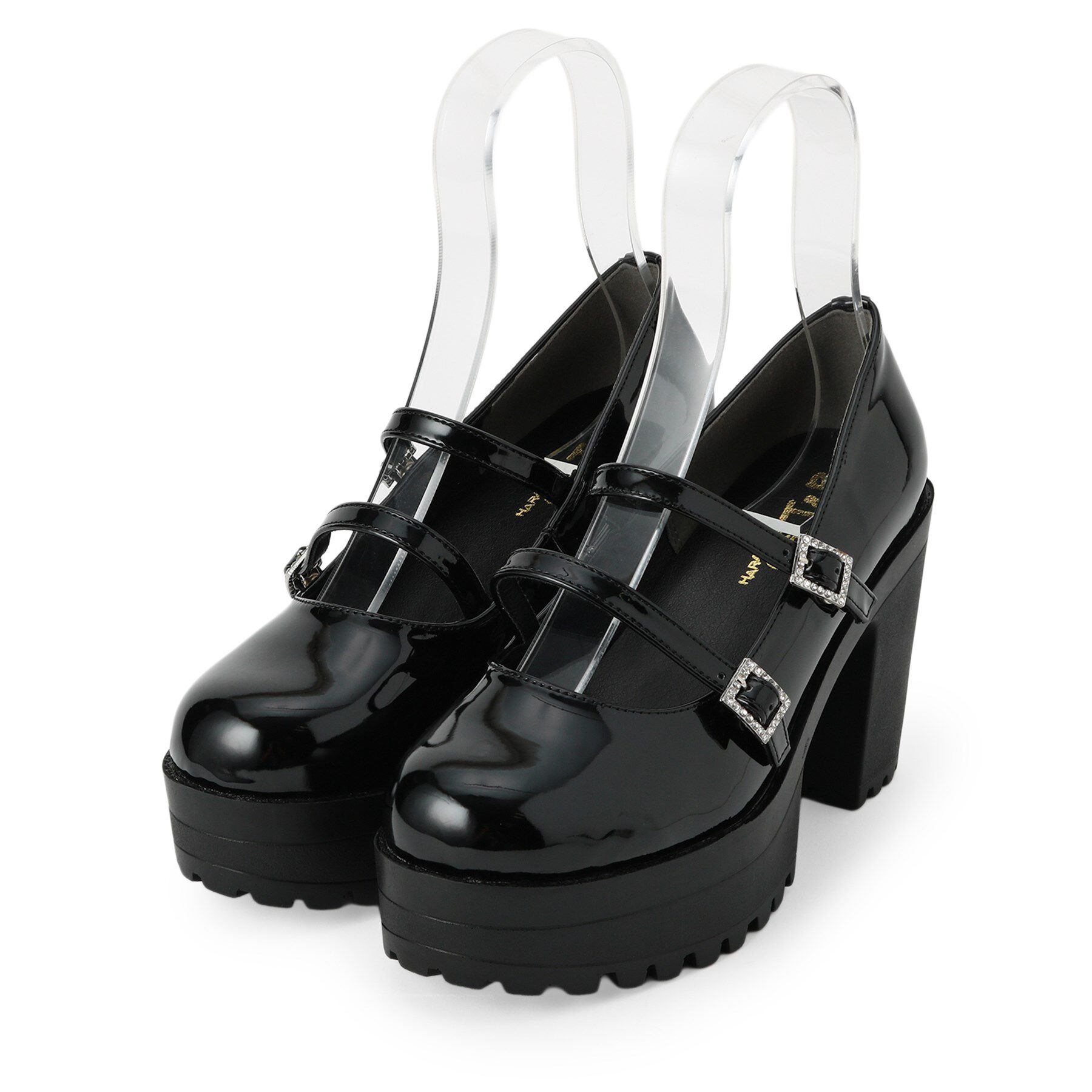 csT&P「厚底キラキラダブルストラップパンプス」|パンプス|