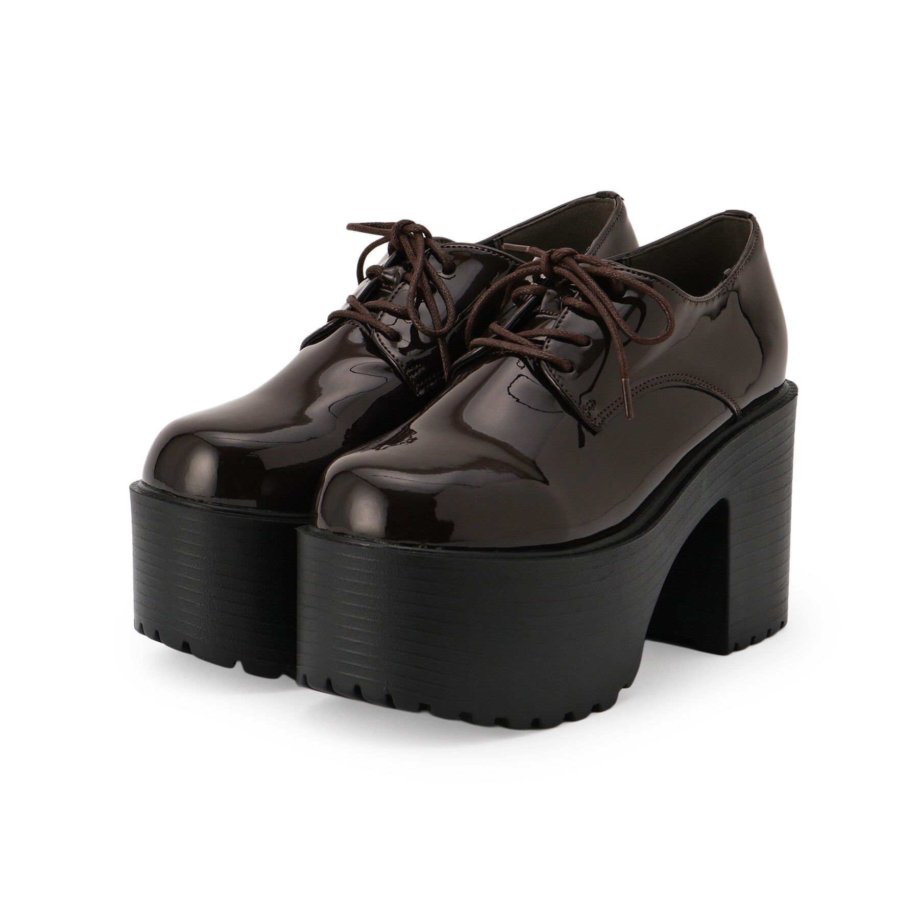 csT&P「厚底レースアップマニッシュパンプス」|パンプス|