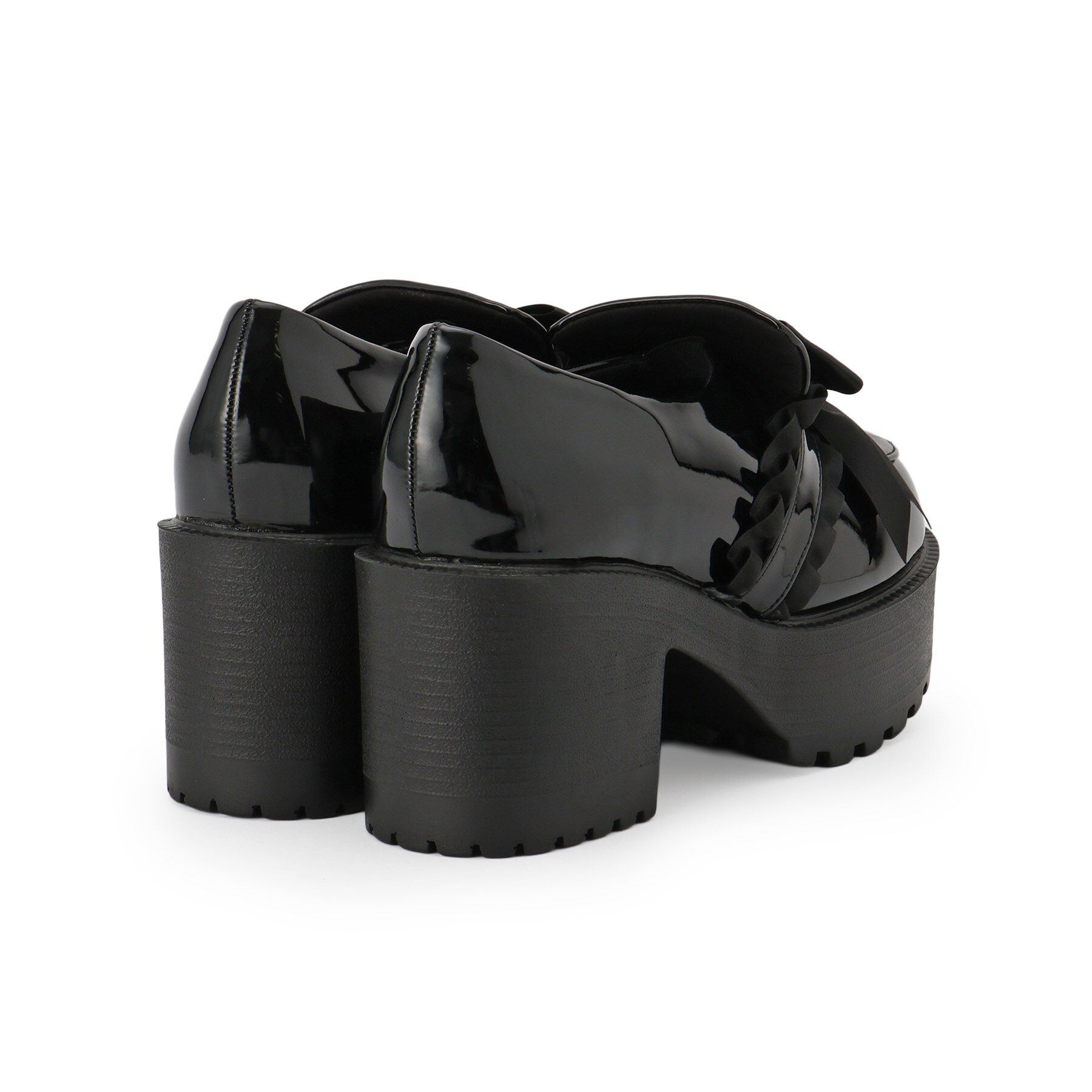 csT&P「リボン付厚底ローファーパンプス」|パンプス|