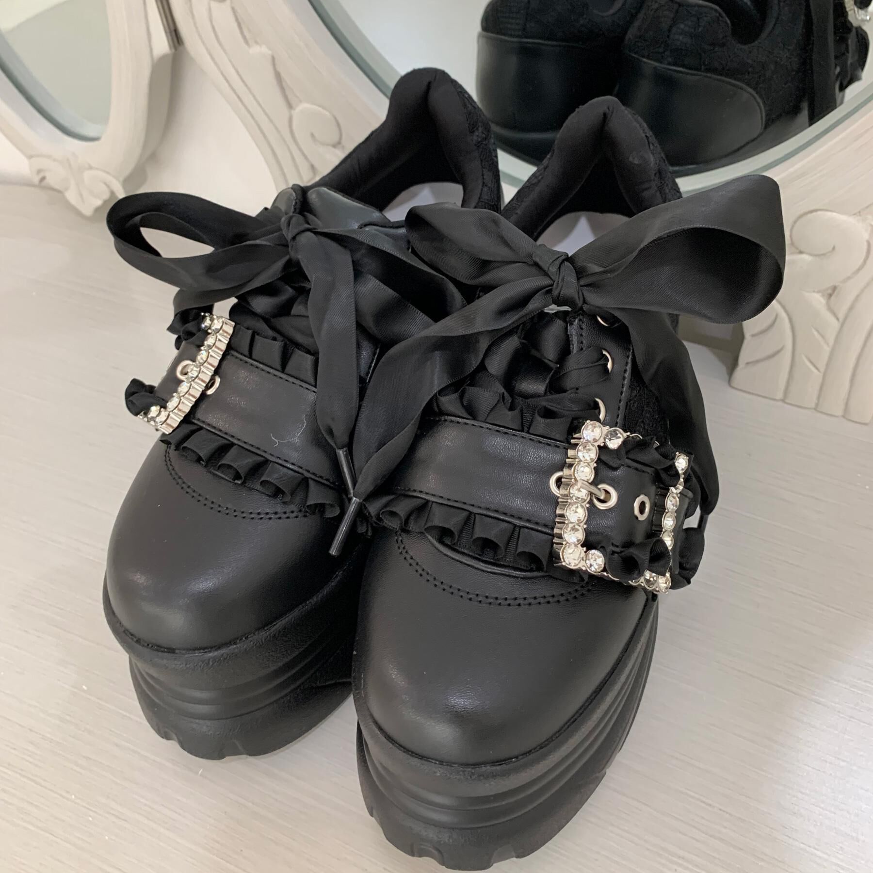 csT&P「夢見るシリーズキラキラ厚底スニーカー」|スニーカー|