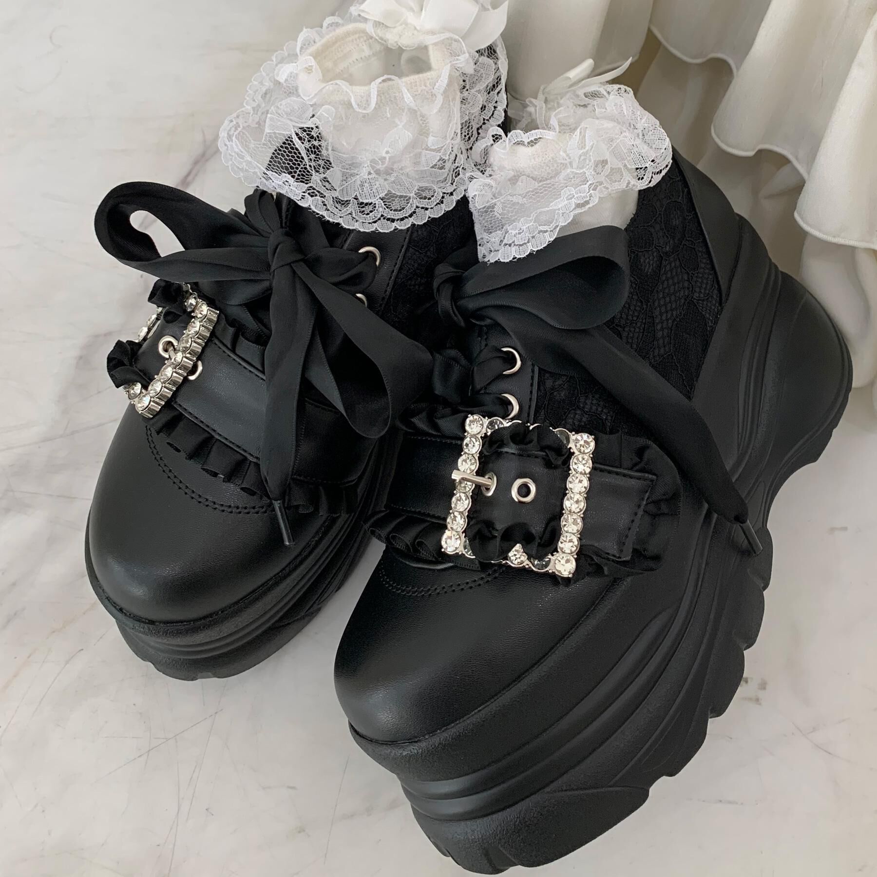 csT&P「夢見るシリーズキラキラ厚底スニーカー」|スニーカー|