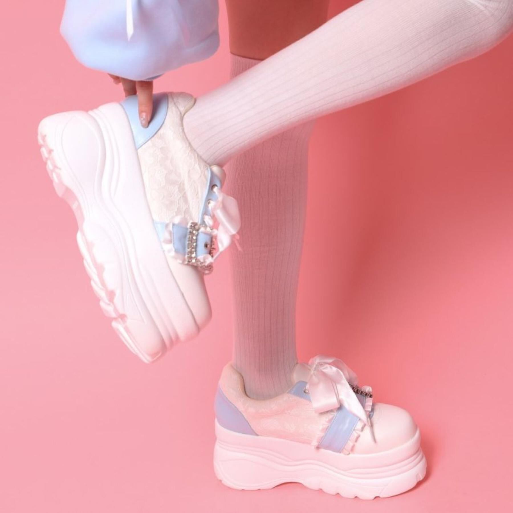 csT&P「夢見るシリーズキラキラ厚底スニーカー」|スニーカー|