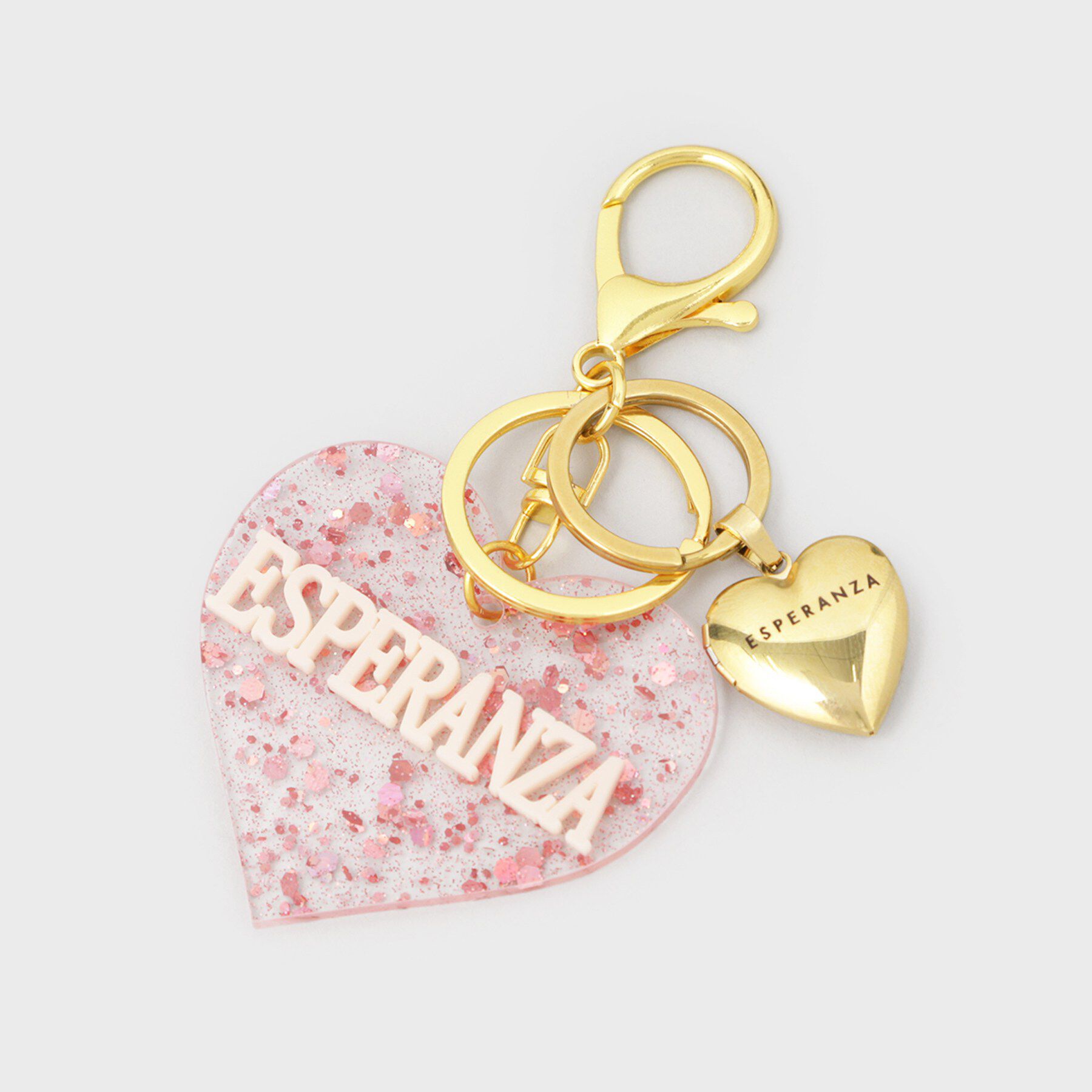ESPERANZA「ハート型ロケットチャーム」|キーケース|