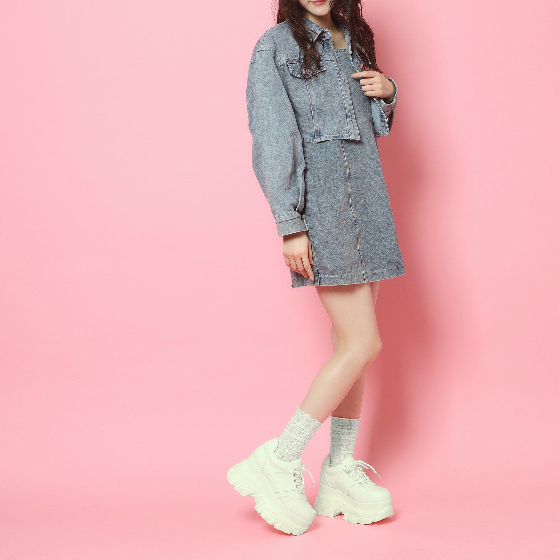 csT&P「グリッター厚底スニーカー」|スニーカー|