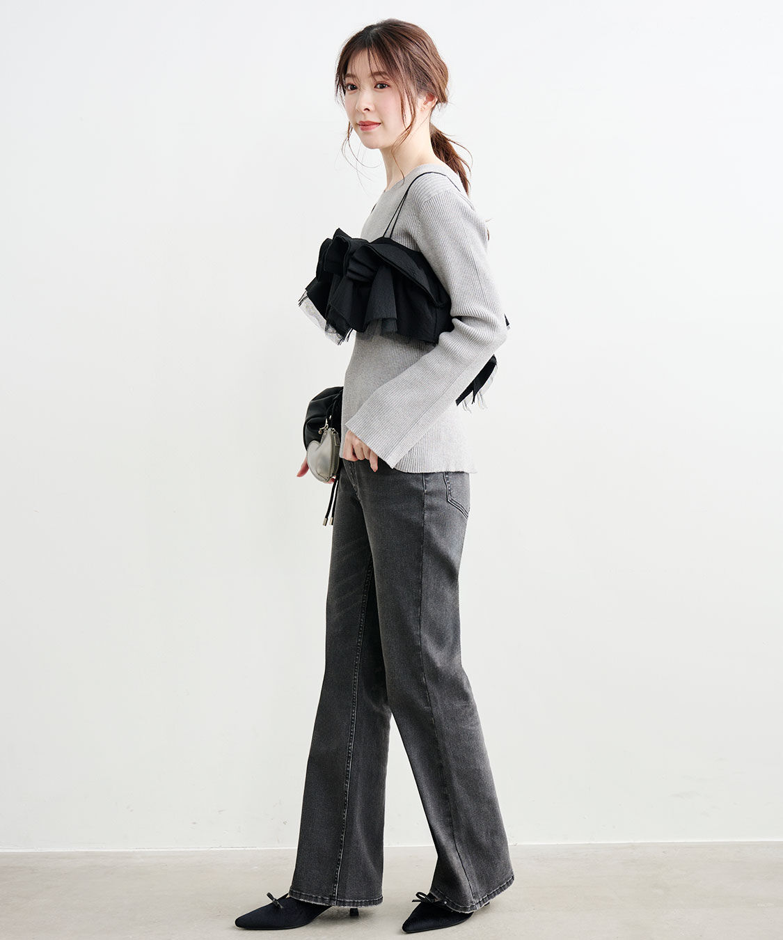 COCO DEAL「スーパーストレッチデニムフレアパンツ」|デニム|