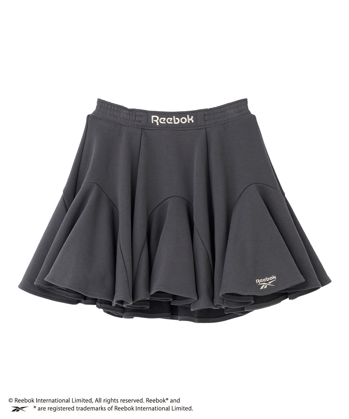 COCO DEAL「《COCO DEAL/Reebok》裏毛サーキュラーミニスカート」|スカート|チャコール