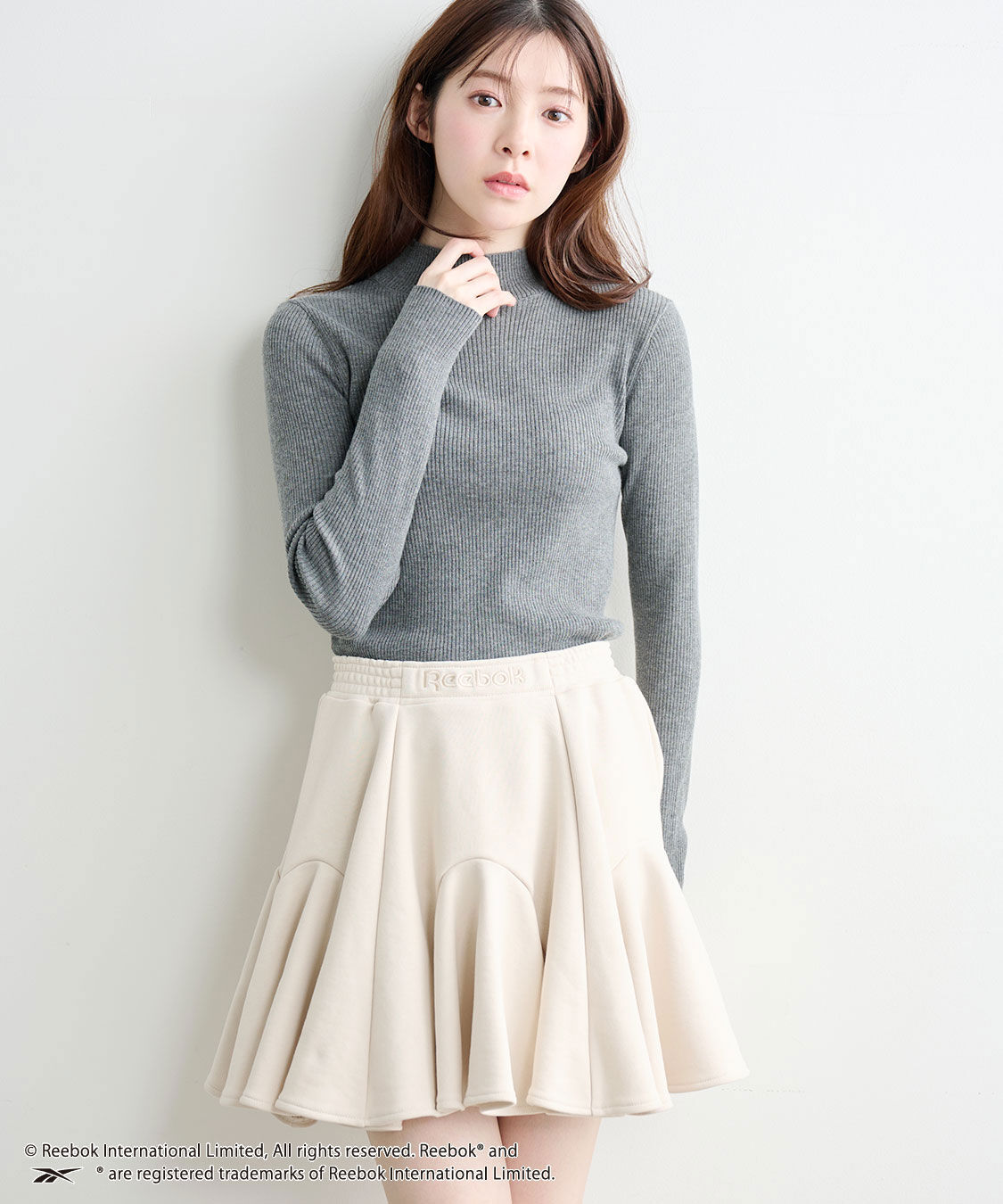 COCO DEAL「《COCO DEAL/Reebok》裏毛サーキュラーミニスカート」|スカート|