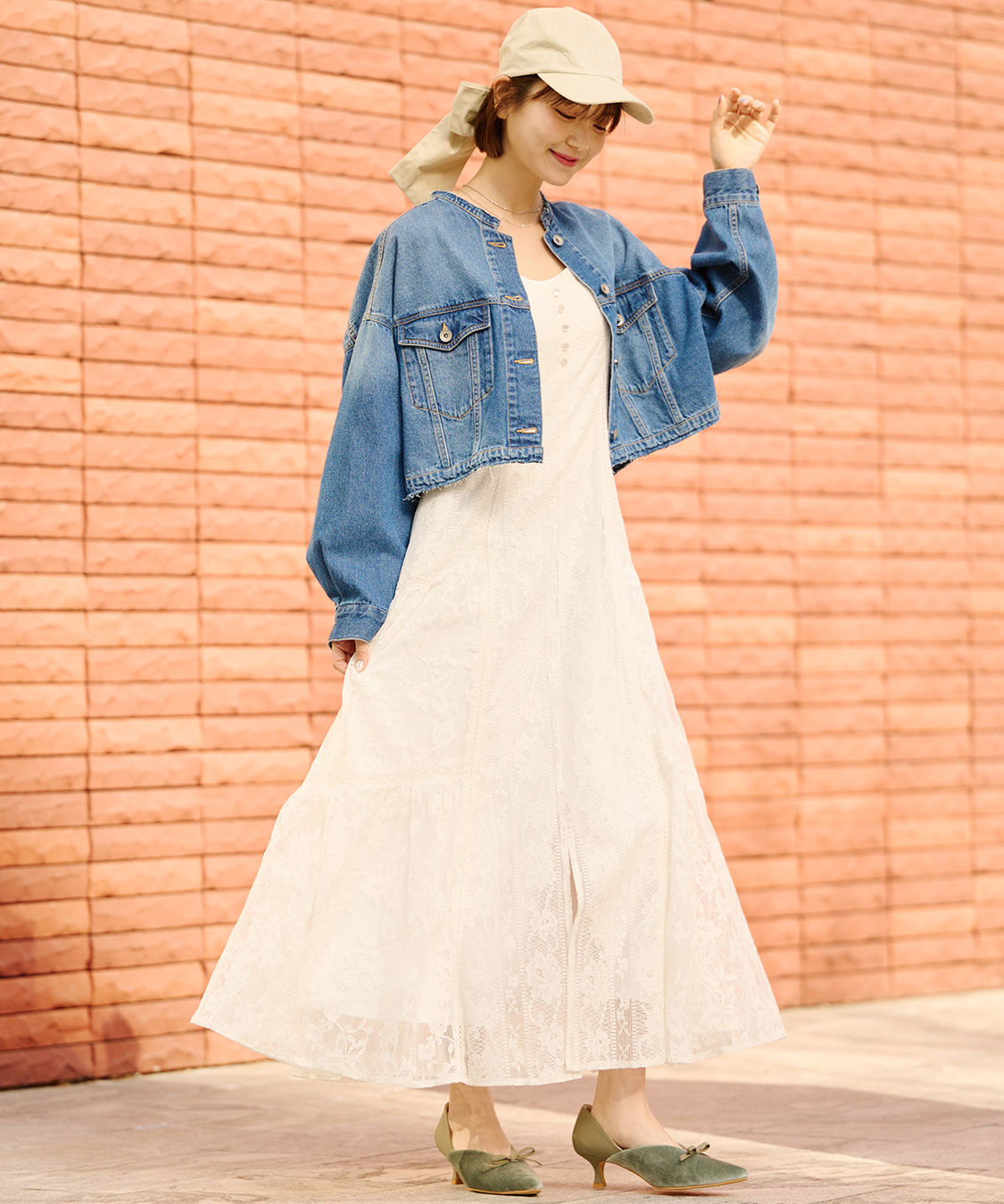 COCO DEAL「レースティアードキャミワンピース」|ワンピース|