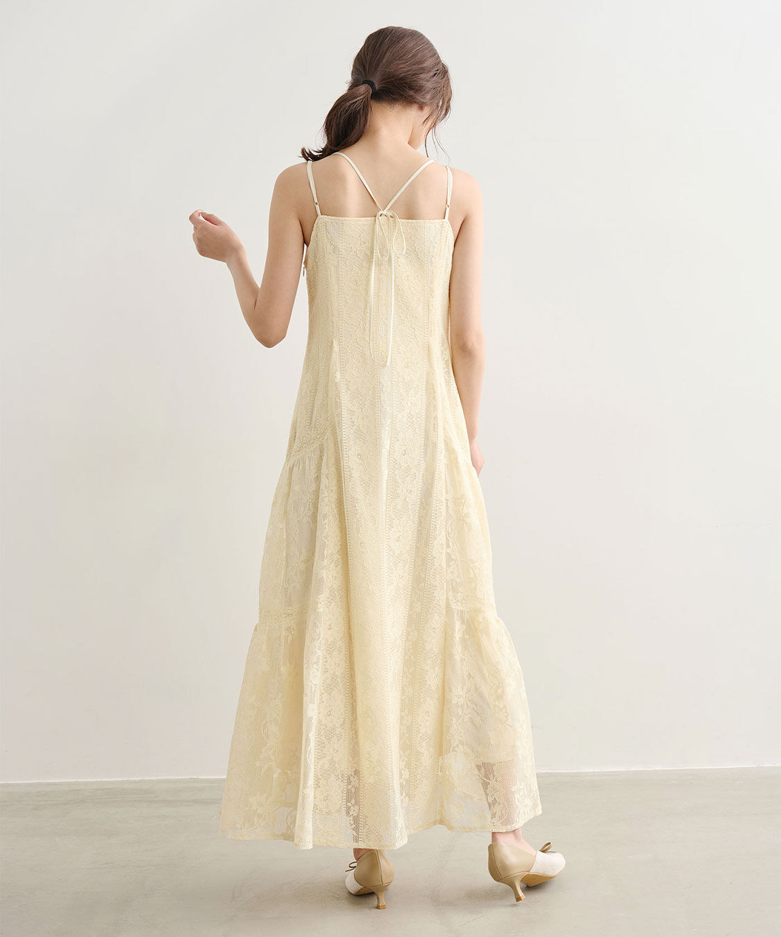 COCO DEAL「レースティアードキャミワンピース」|ワンピース|