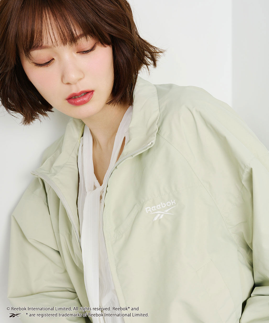 COCO DEAL「《COCO DEAL/Reebok》クロップド丈バルーンブルゾン」|ブルゾン・スタジャン|