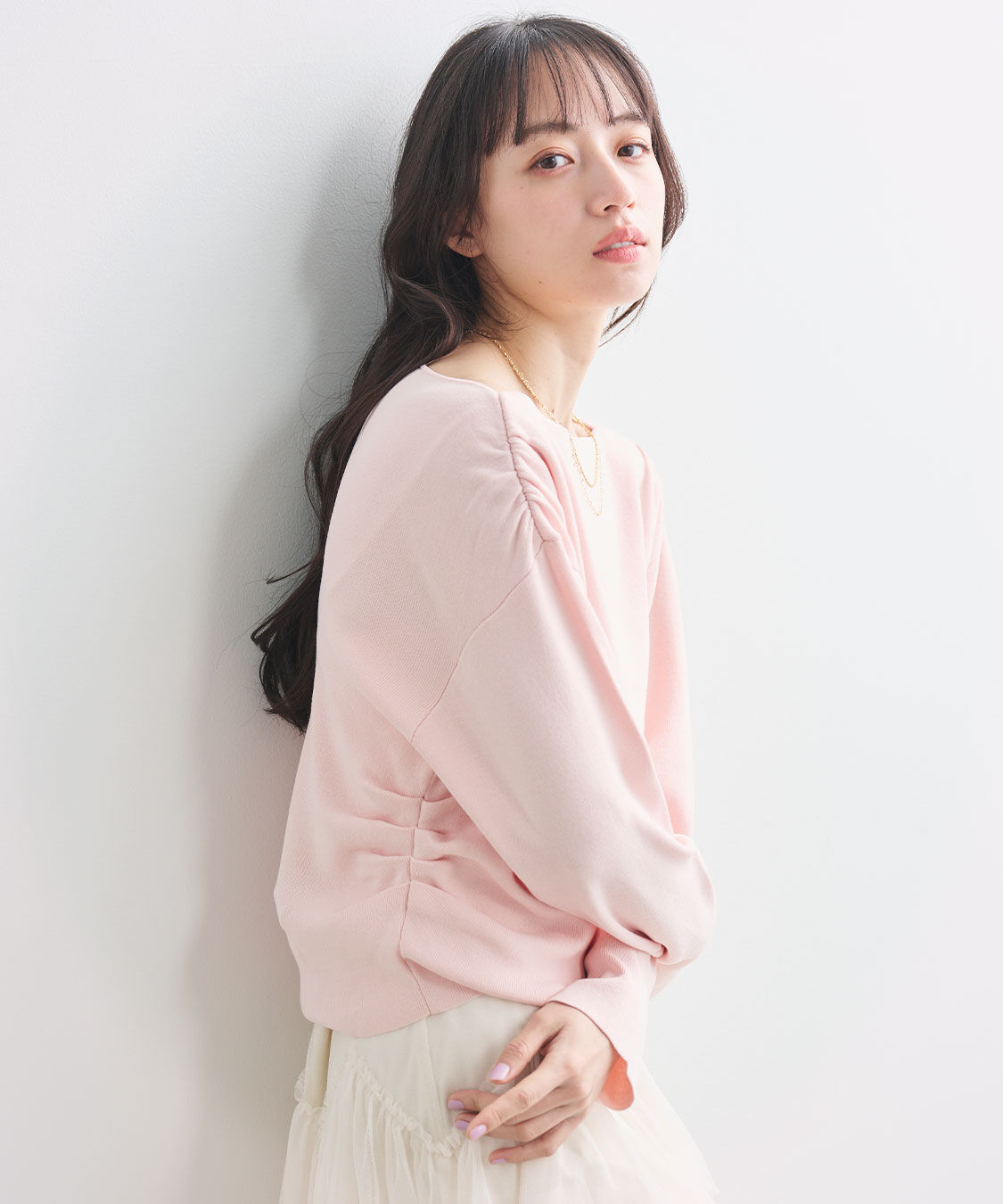 COCO DEAL「ショルダーギャザーオフショルニット」|ニット・セーター|