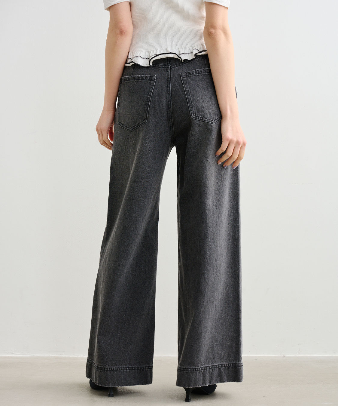 COCO DEAL「フレアワイドデニムパンツ」|デニム|