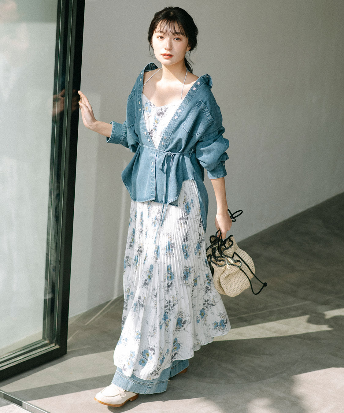 COCO DEAL「フレアワイドデニムパンツ」|デニム|