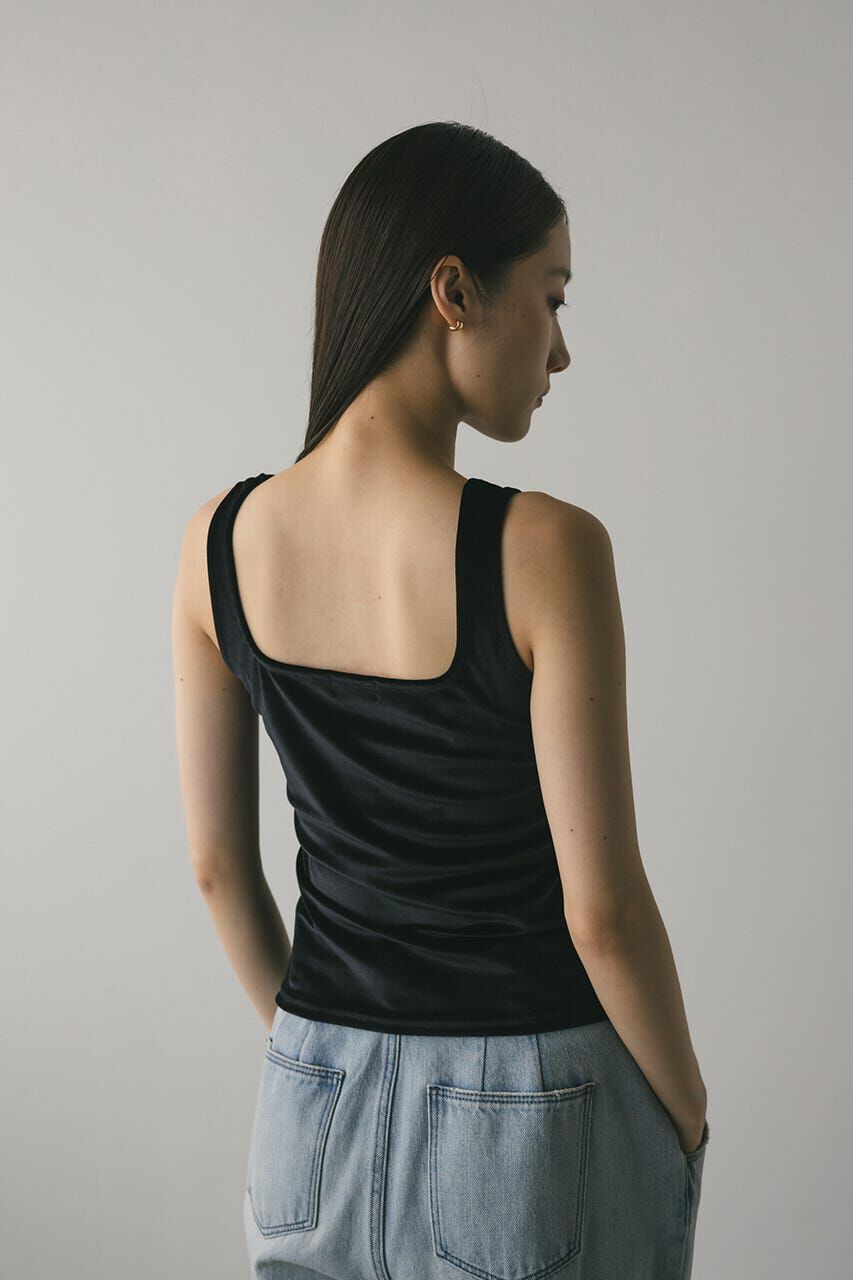 STYLEMIXER「ベロアタンクトップ」|タンクトップ|BLK