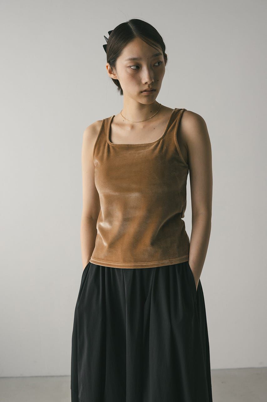 STYLEMIXER「ベロアタンクトップ」|タンクトップ|