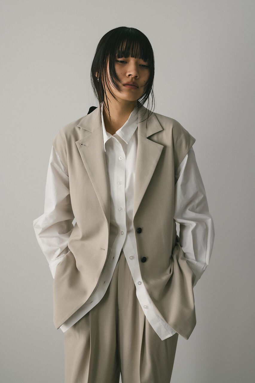 STYLEMIXER「ルーズテーラードベスト」|ダウンベスト・ベスト|